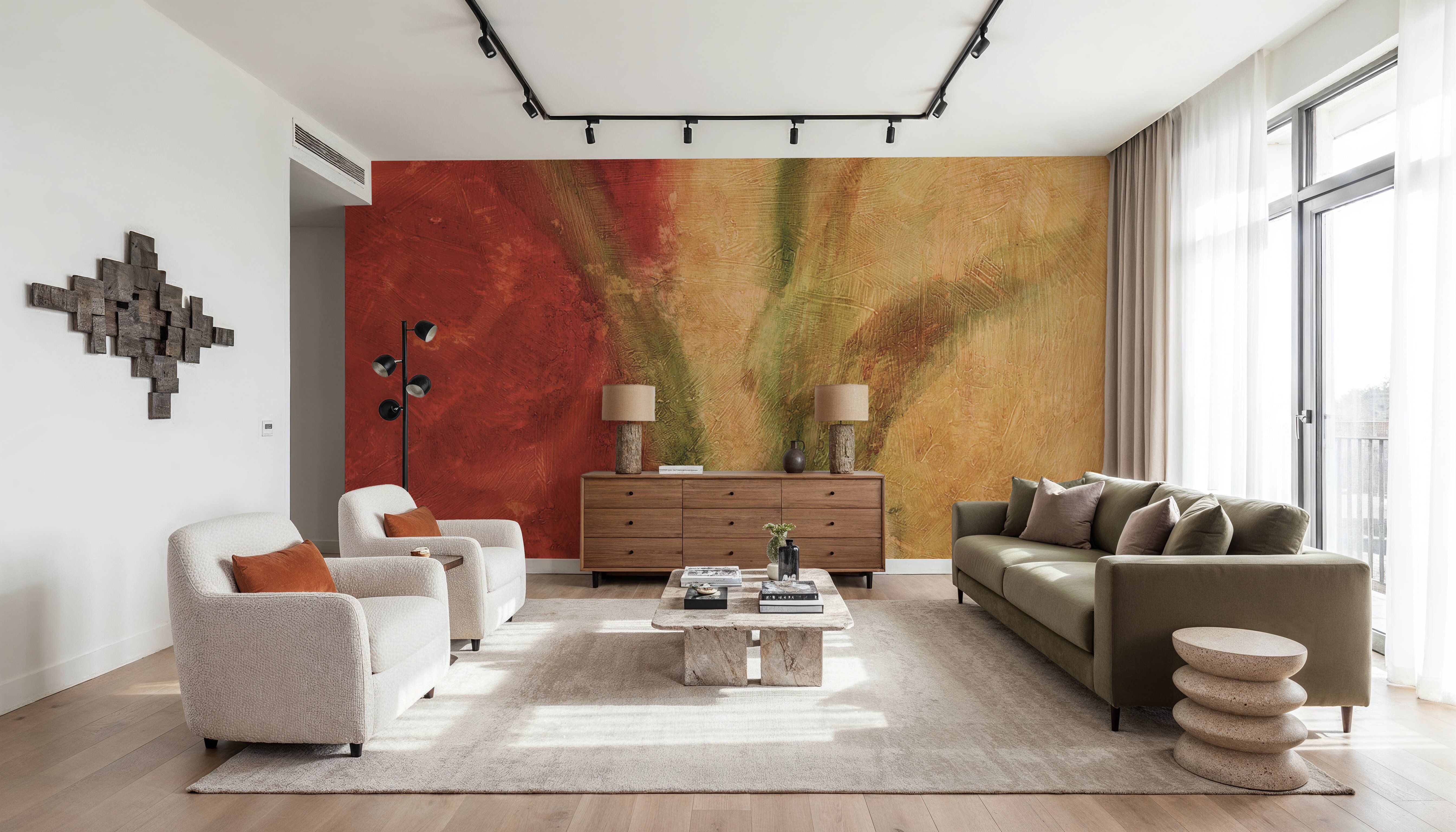 Fleur en Soie IV, Wallpaper