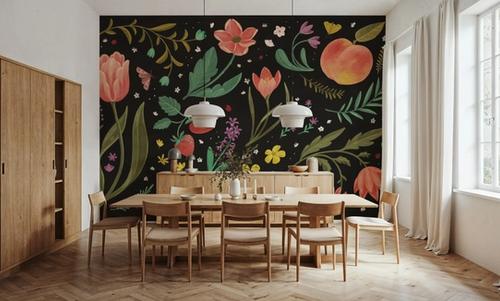 Spring Botanical Black
