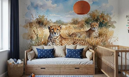 Cheetahs - Watercolor Predators Series