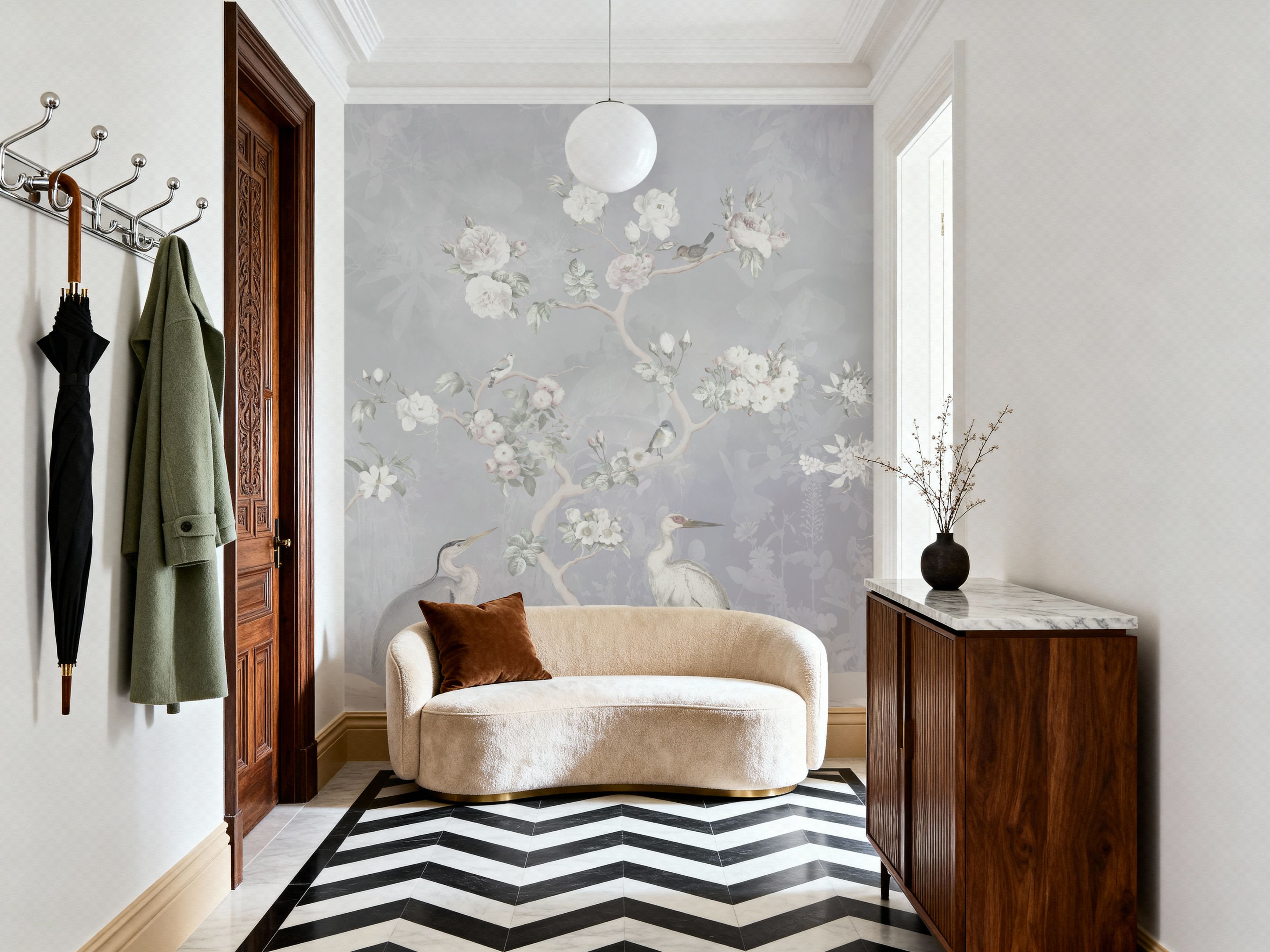 White Garden Blue