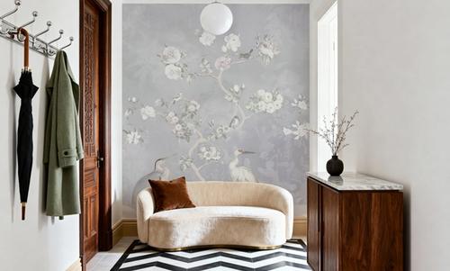 White Garden Blue