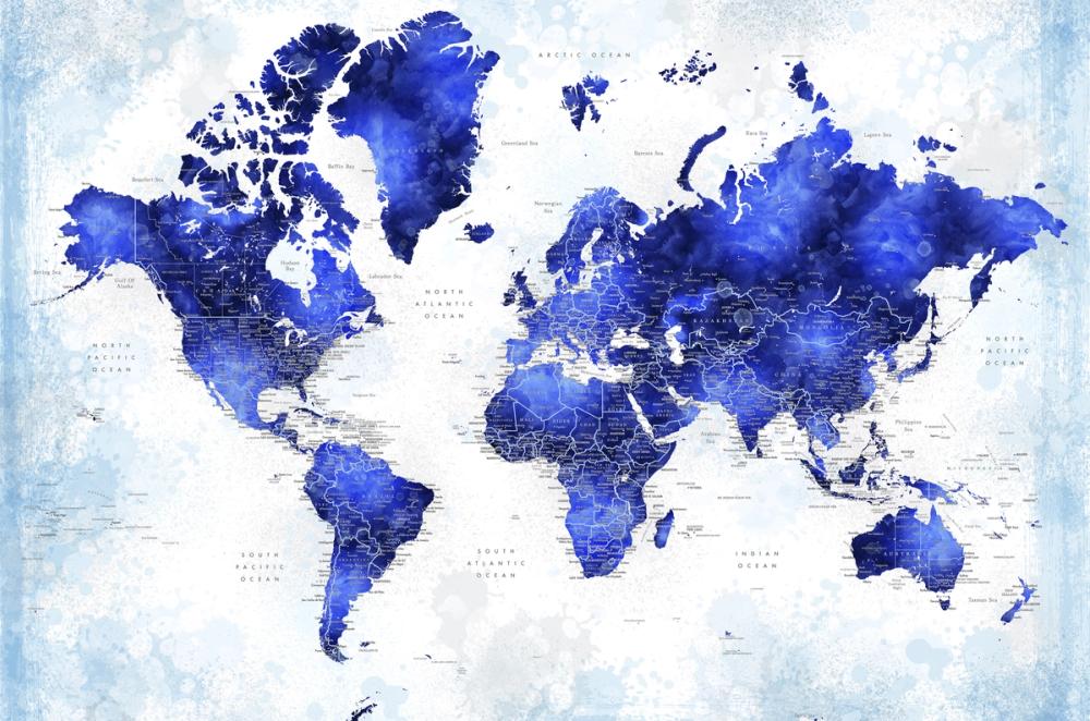 World Map Cities - Georgino