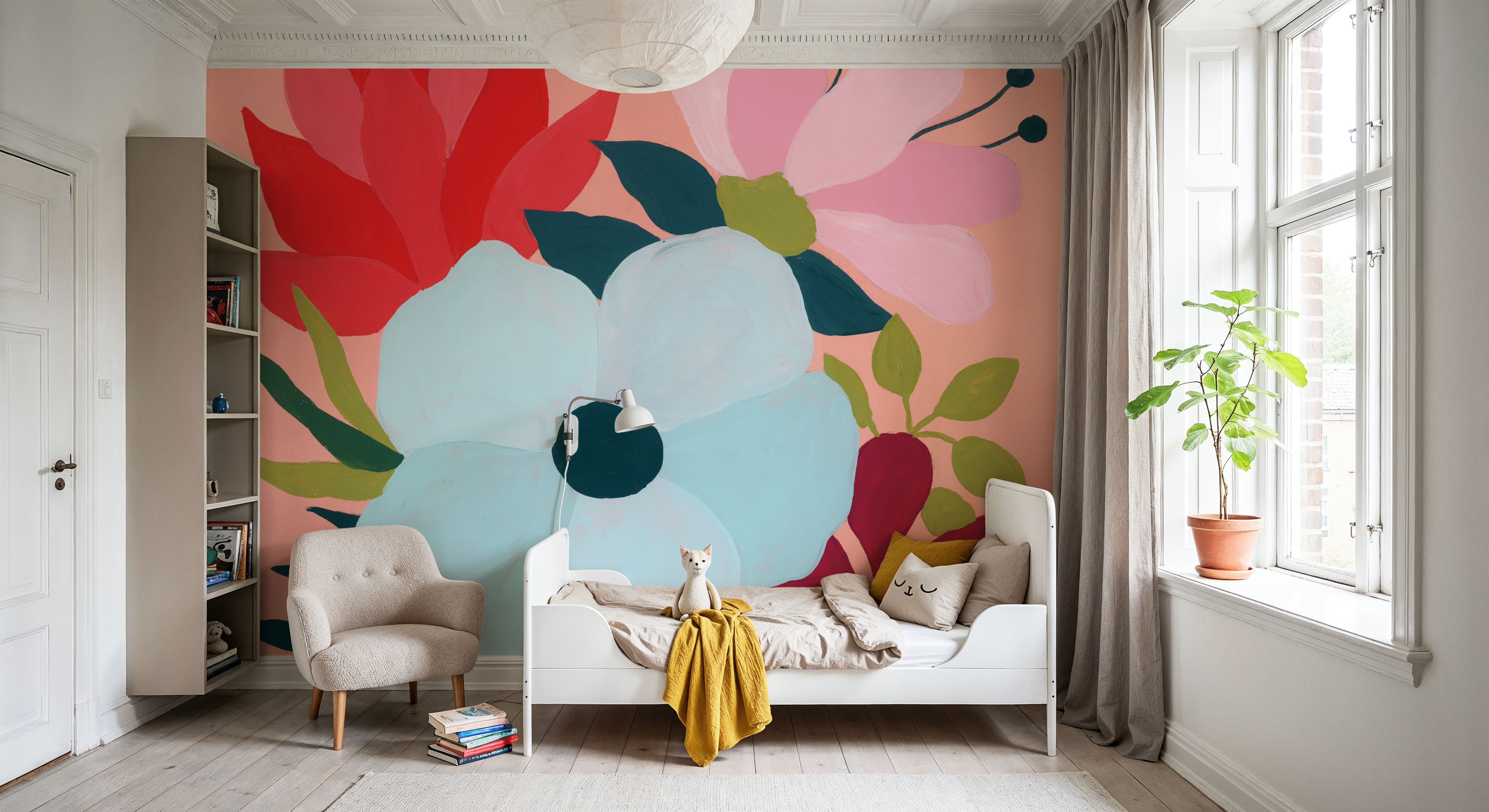 Pretty Florals I, Wallpaper