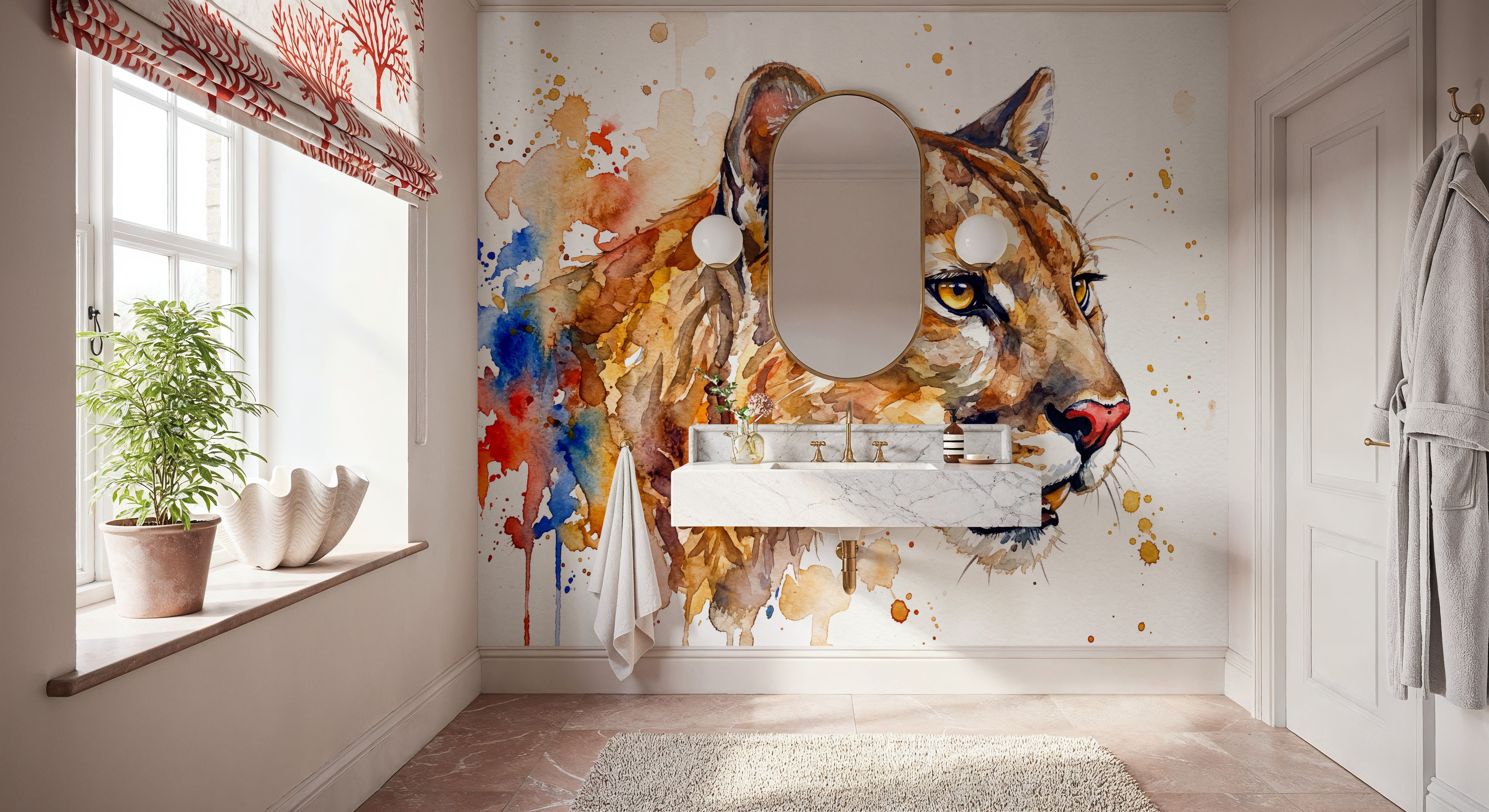 Cougar - Watercolor Predators Series