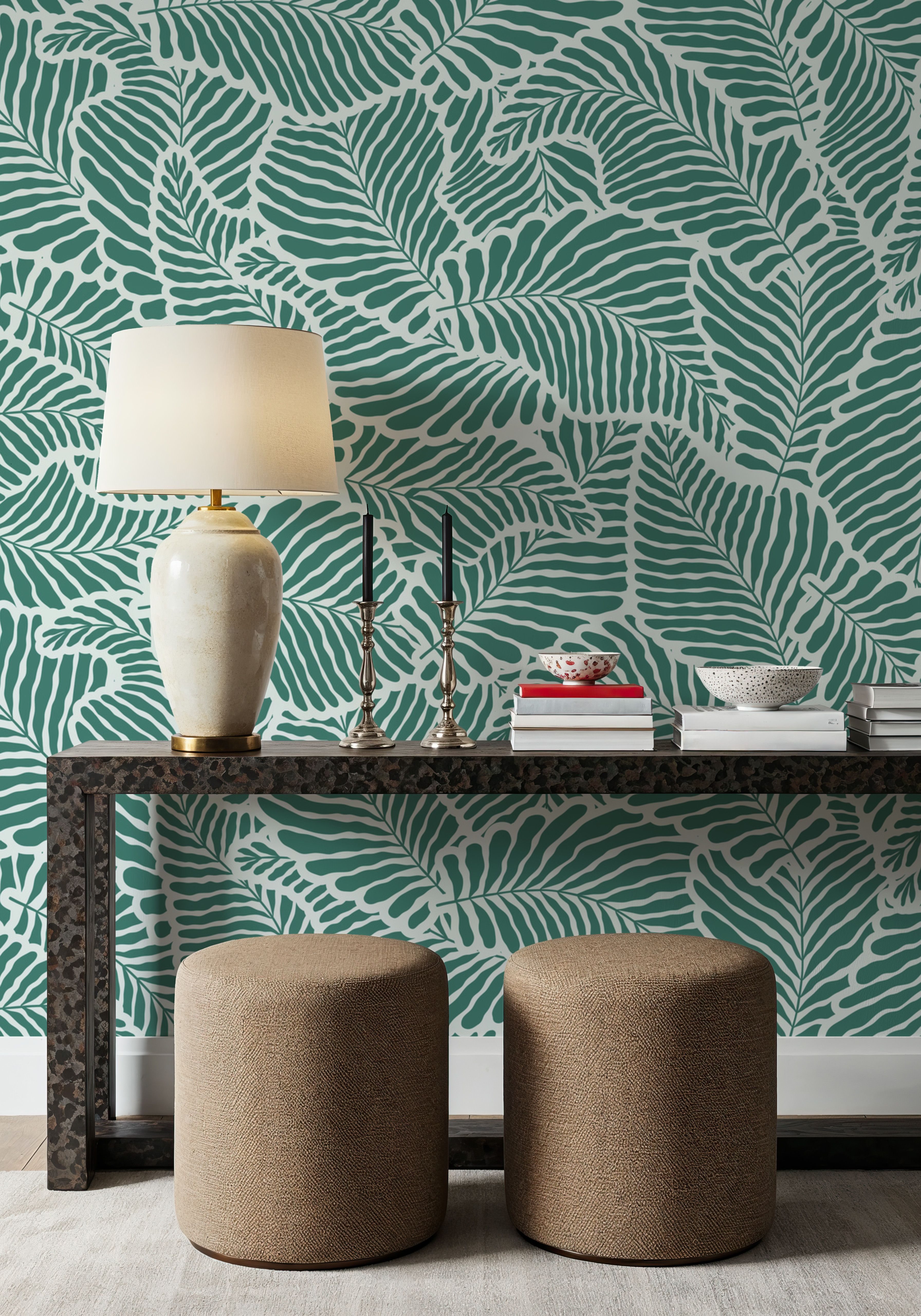 Fern Cut-Outs Pattern, Fresh Evergreen