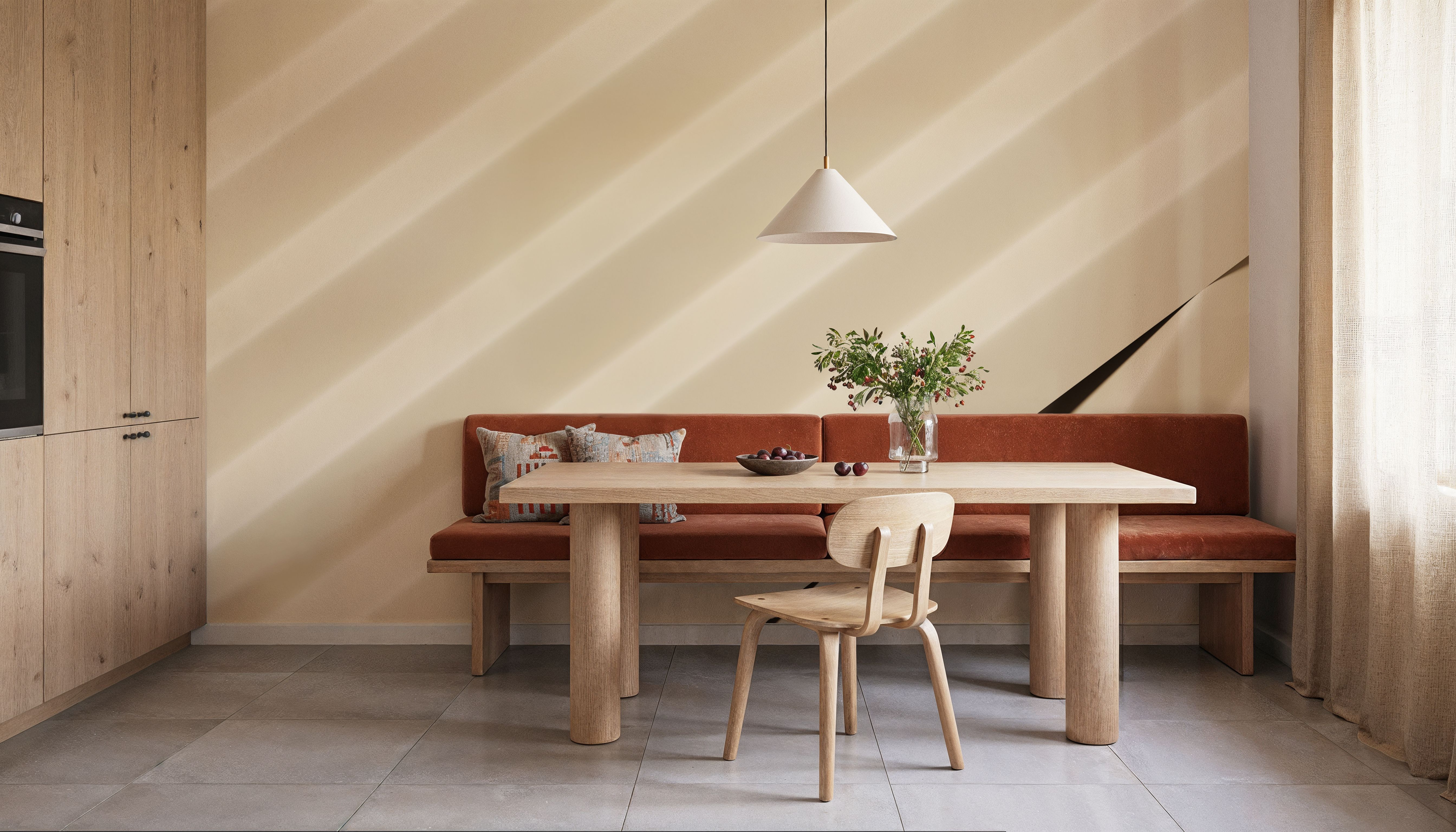 Pleated Cream, Papier peint