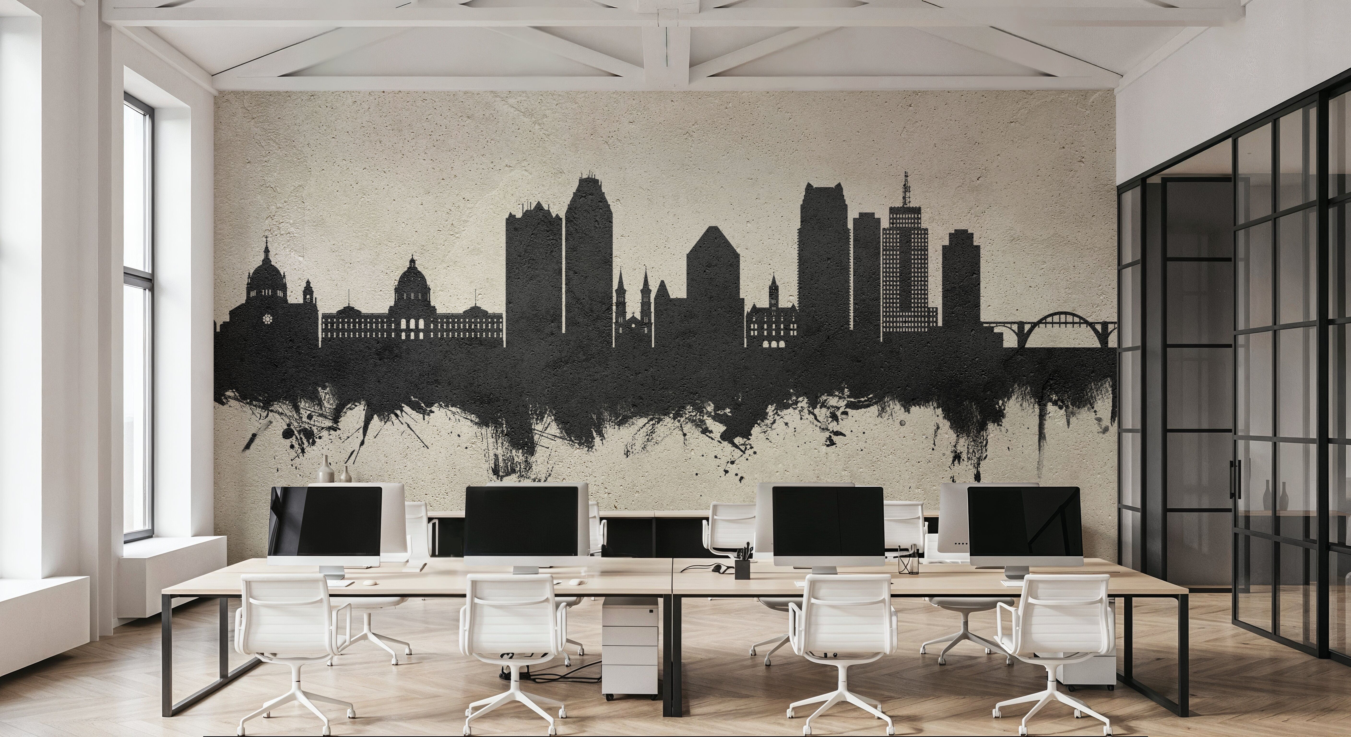 Saint Paul Minnesota Skyline Concrete