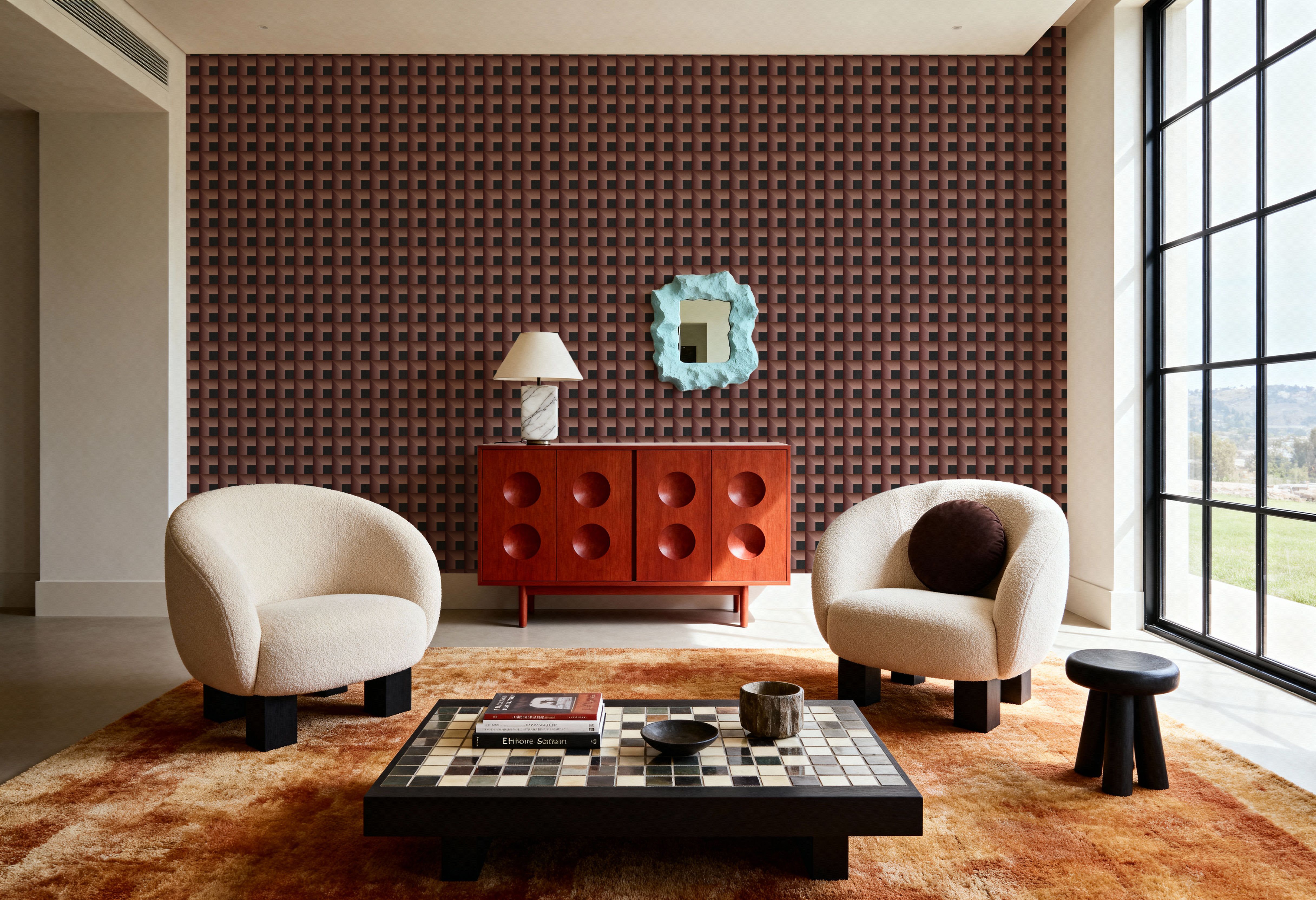 Decorative Cubes, Terracotta