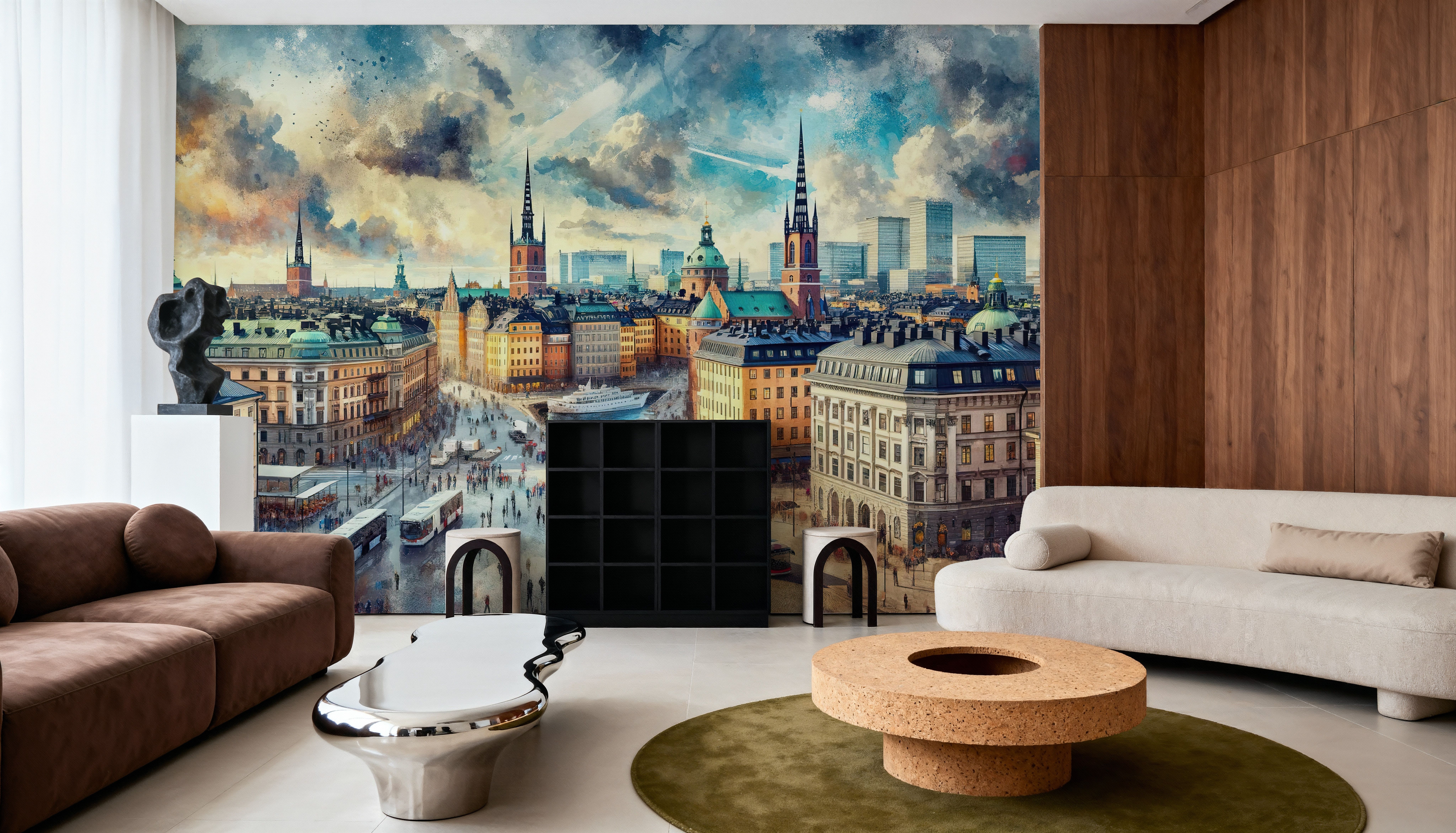 Watercolor Stockholm Sweden