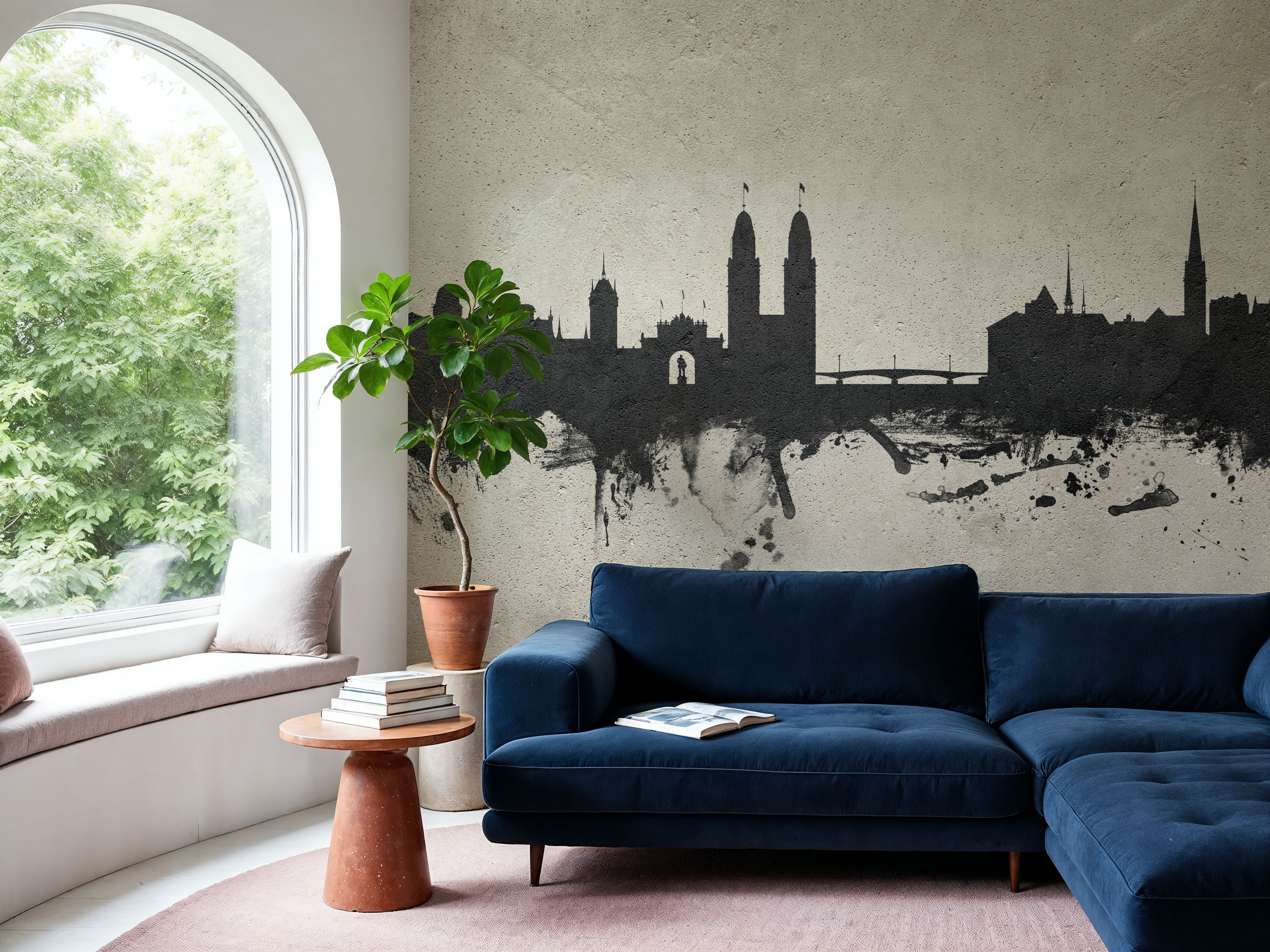 Zurich Switzerland Skyline Concrete