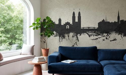 Zurich Switzerland Skyline Concrete