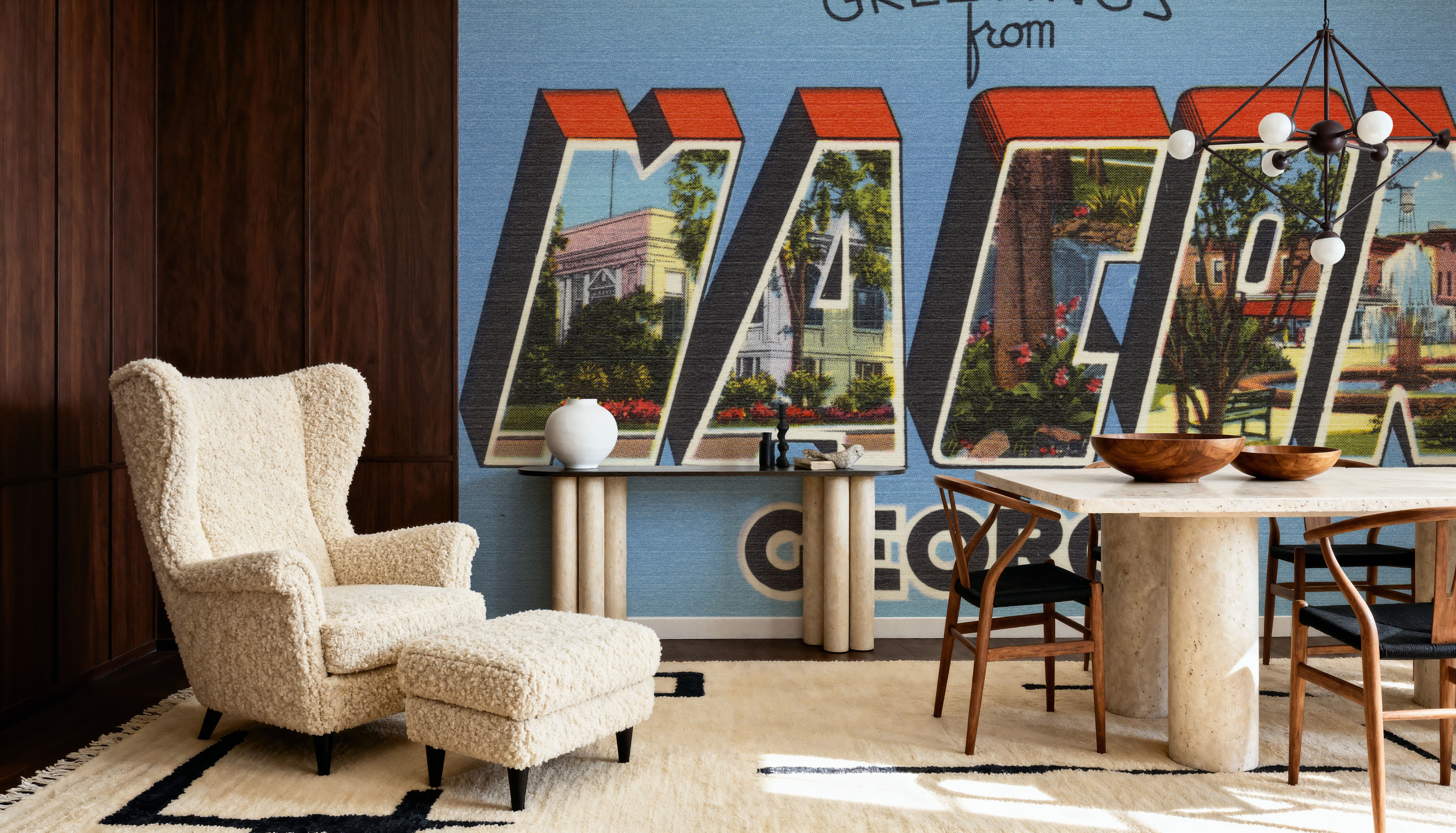 Greetings from Macon - Screenprint Postcard