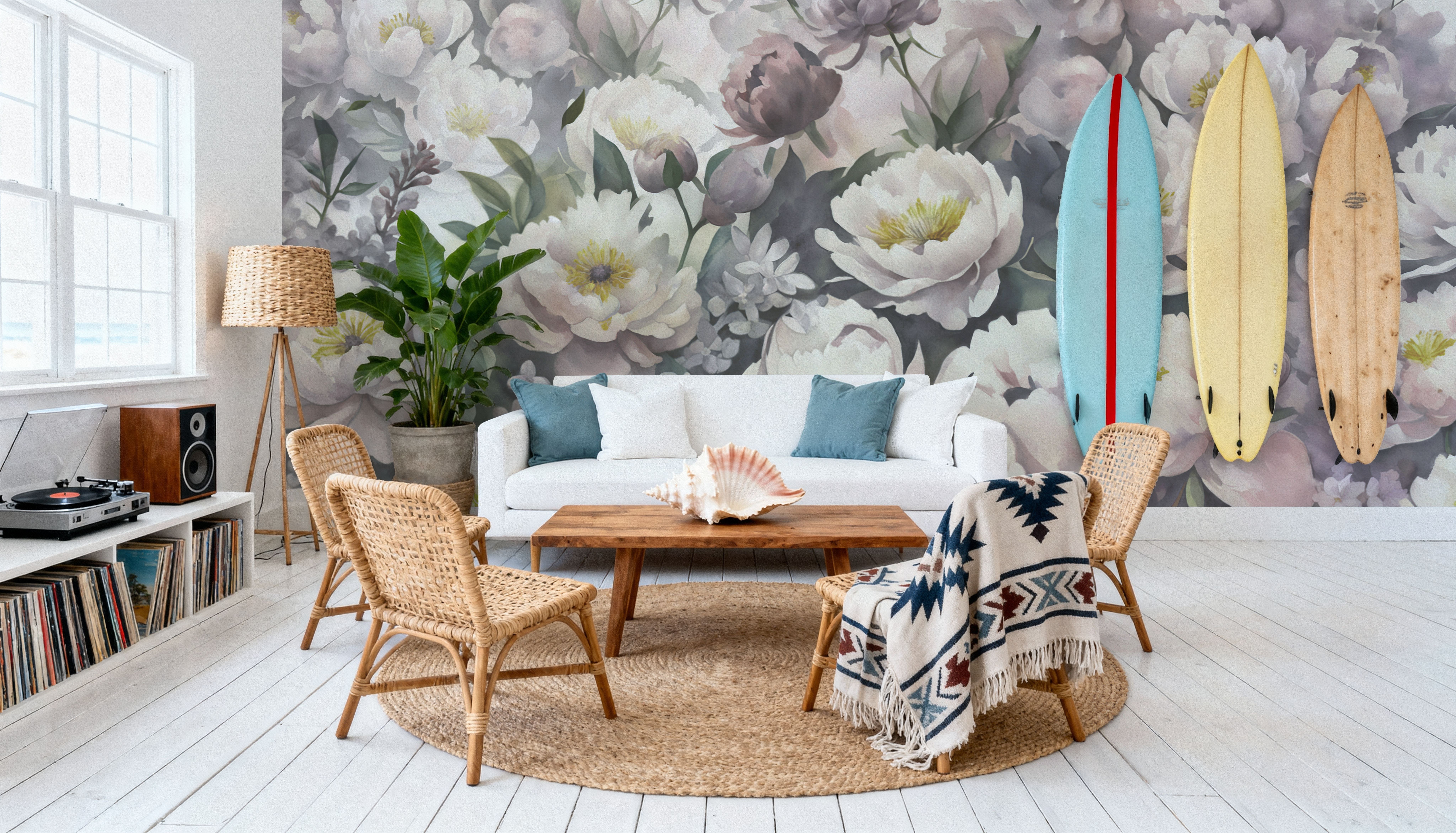 Watercolor Peonies Spring