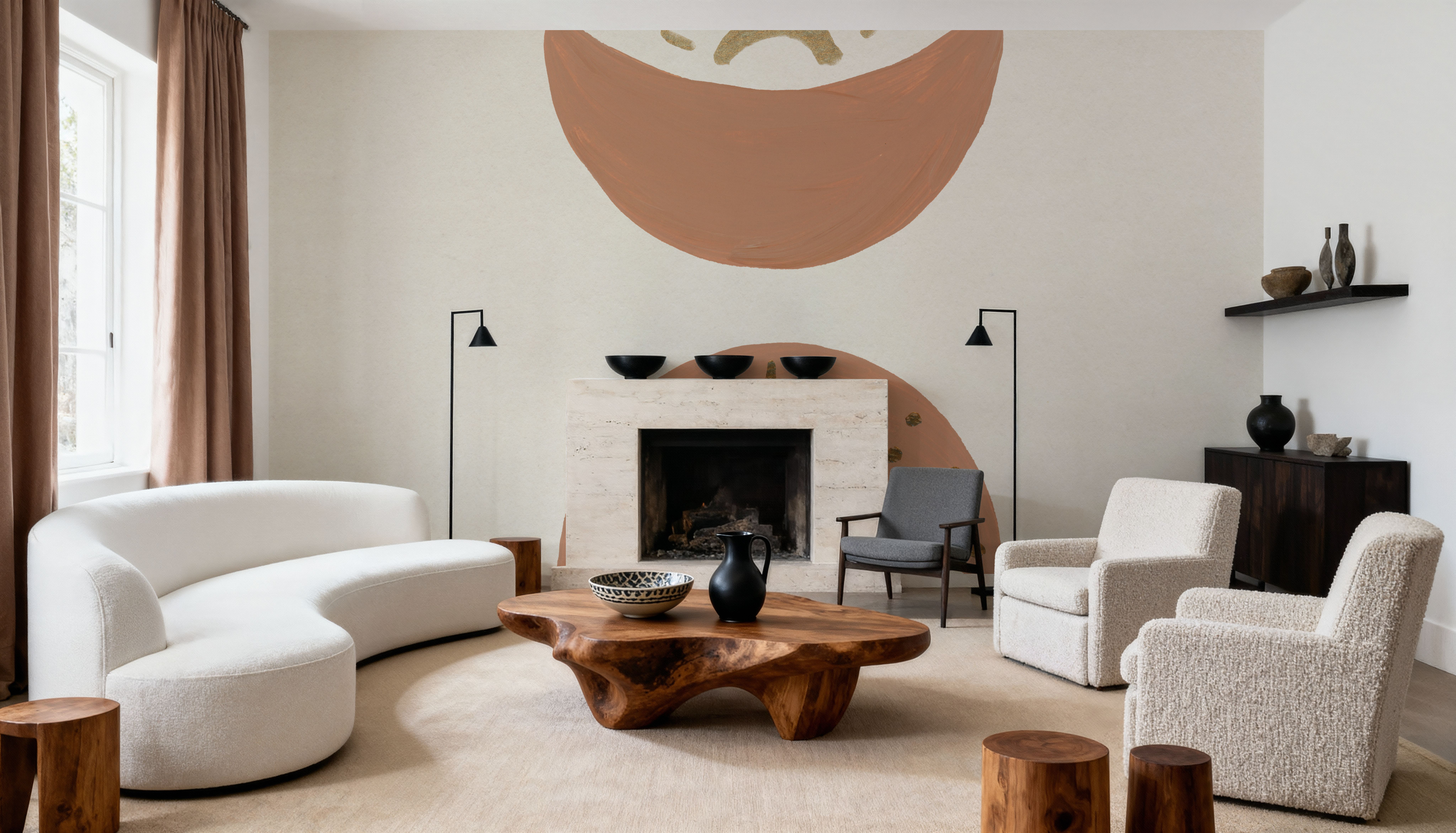 Serene Moon and Sun Beams