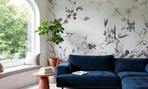 My Floral Abode, Gray