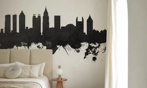 Atlanta Georgia Skyline Black & White