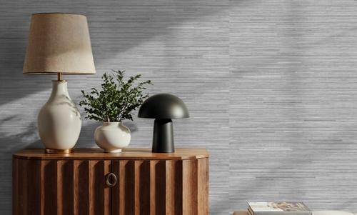 Faux Grasscloth with Visible Seams, Cloud