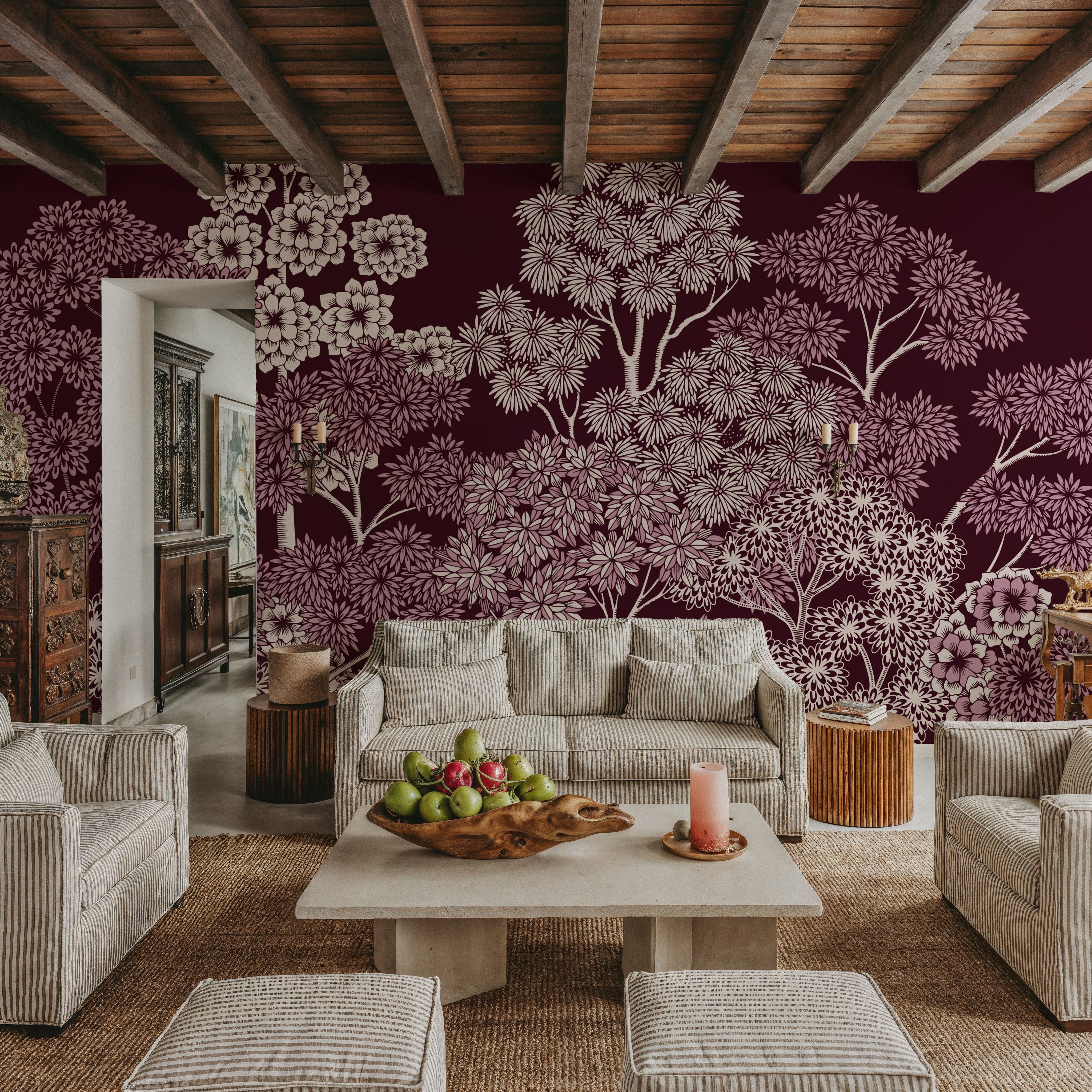 Overleaf Woodland, Burgundy