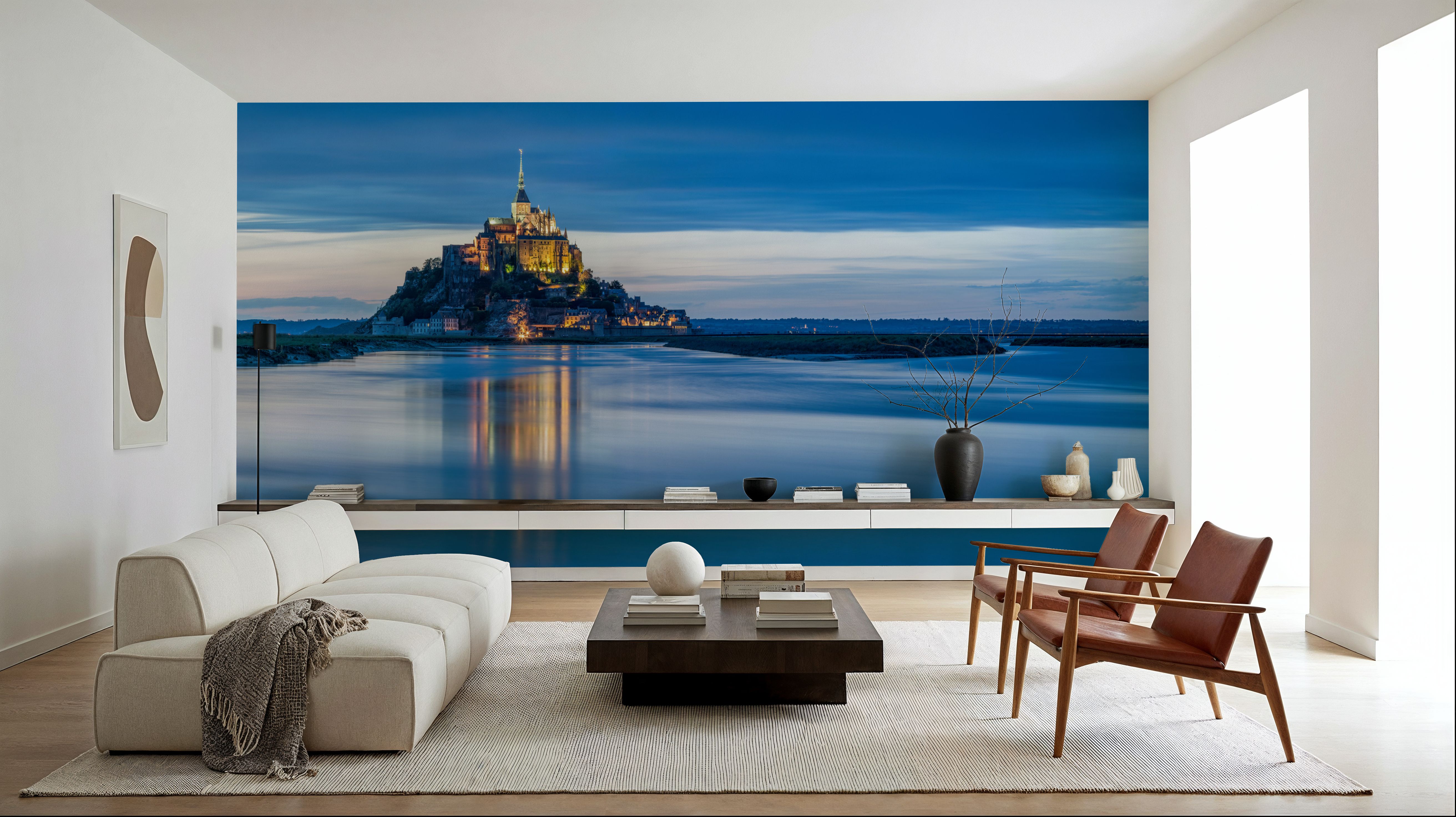 Mont-Saint-Michel at Dusk, Papier peint