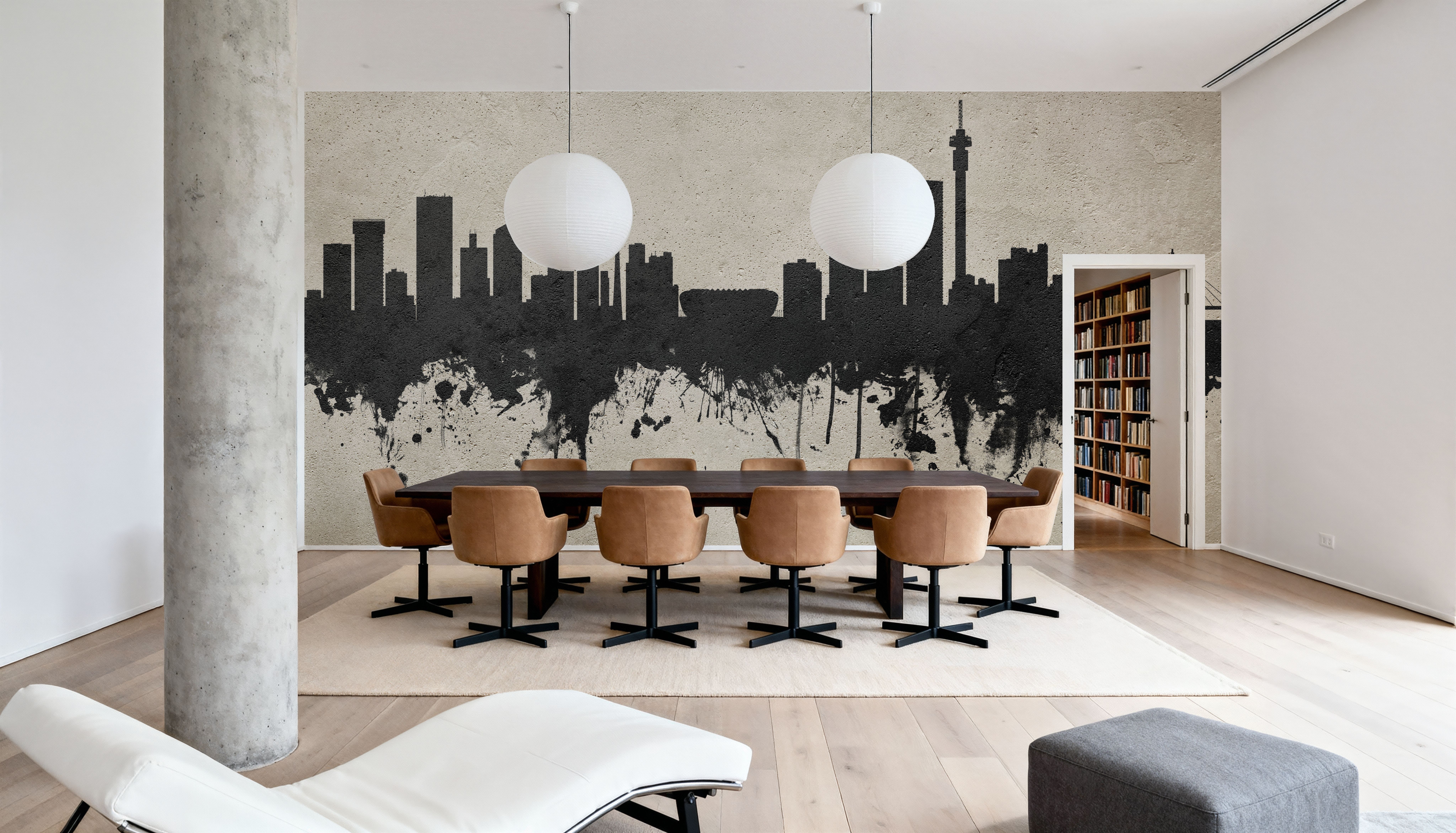 Johannesburg South Africa Skyline Concrete