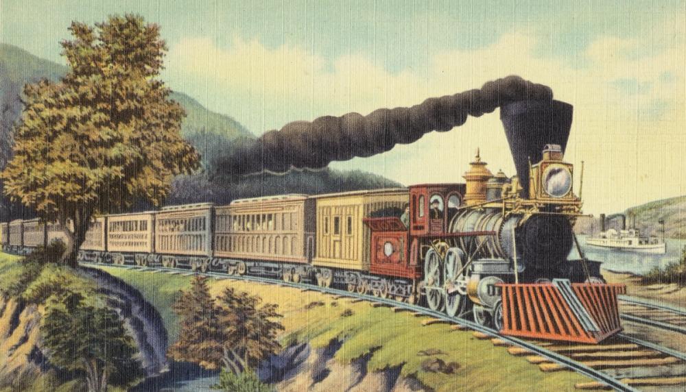 Greetings from the Railway - Screenprint Postcard