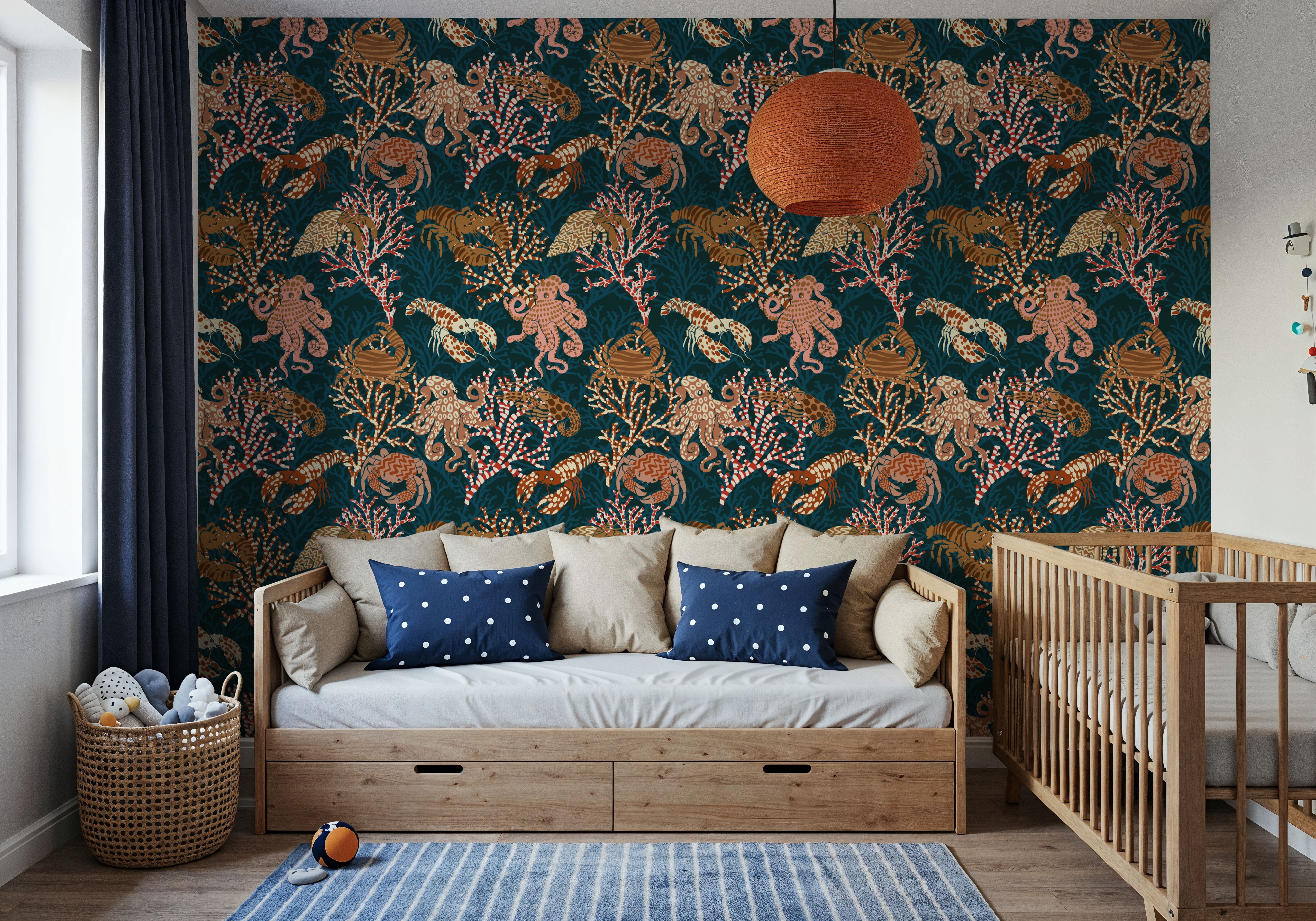 Vibrant Coral Reef, Blue