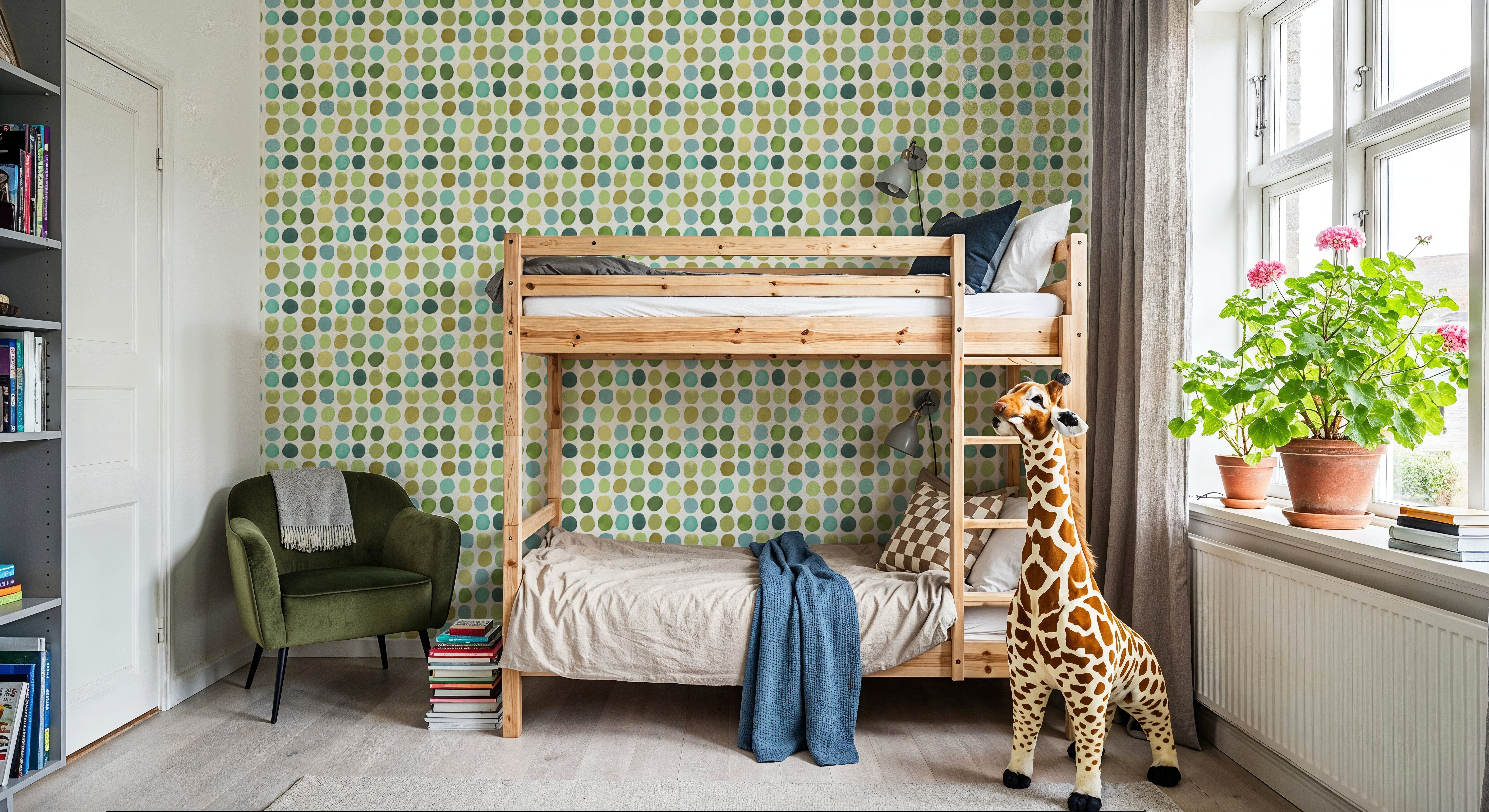 A Mix of Circles Green