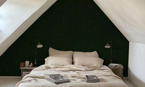 Mottled Linen Effect, Forest Green