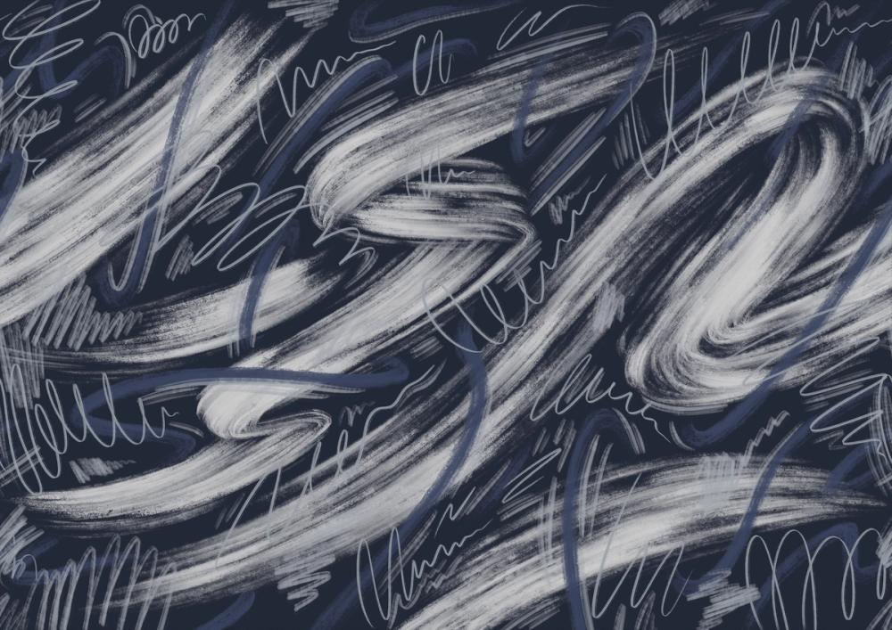 Scribble Flow, Blueberry