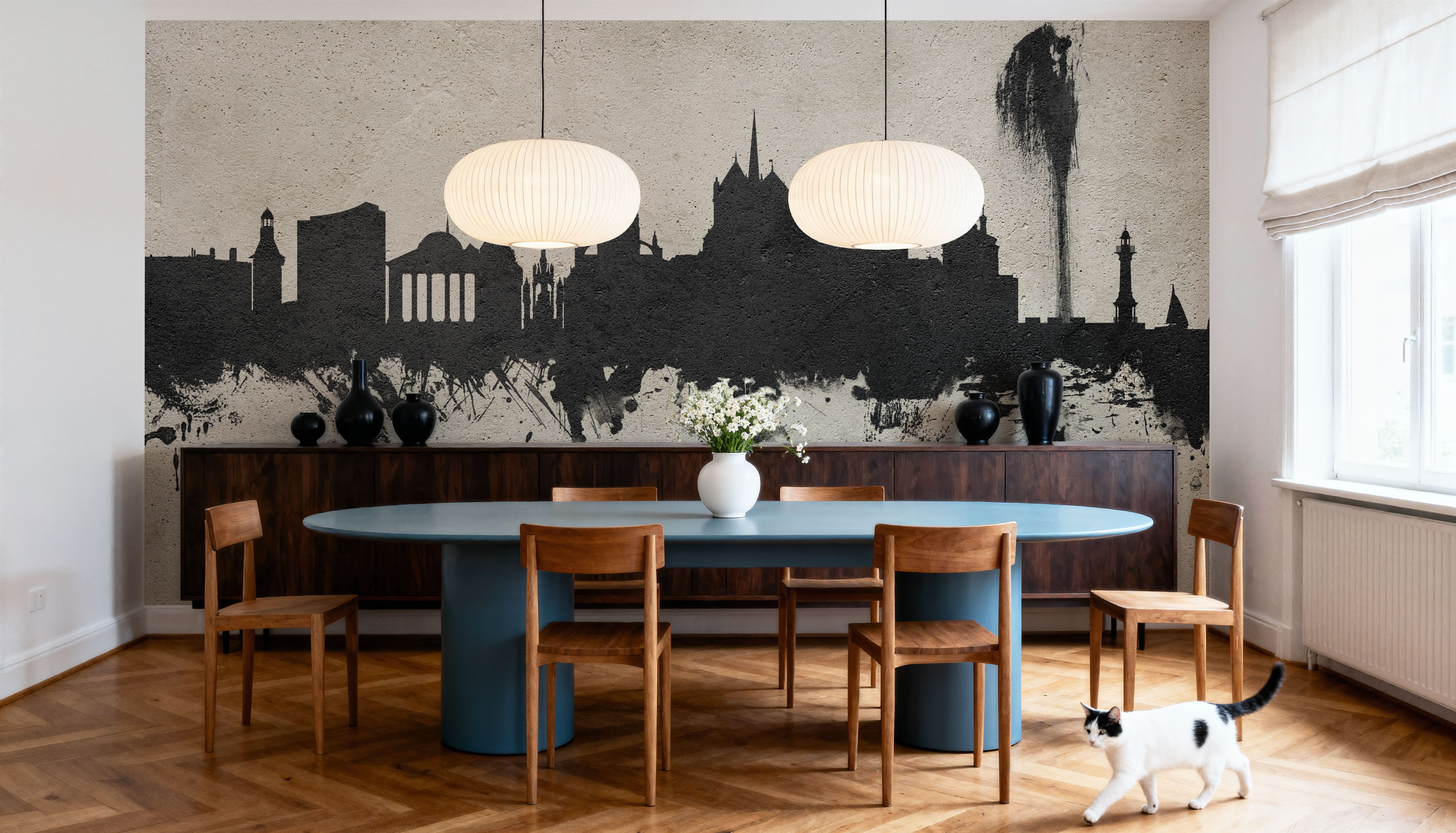 Geneva Switzerland Skyline Concrete