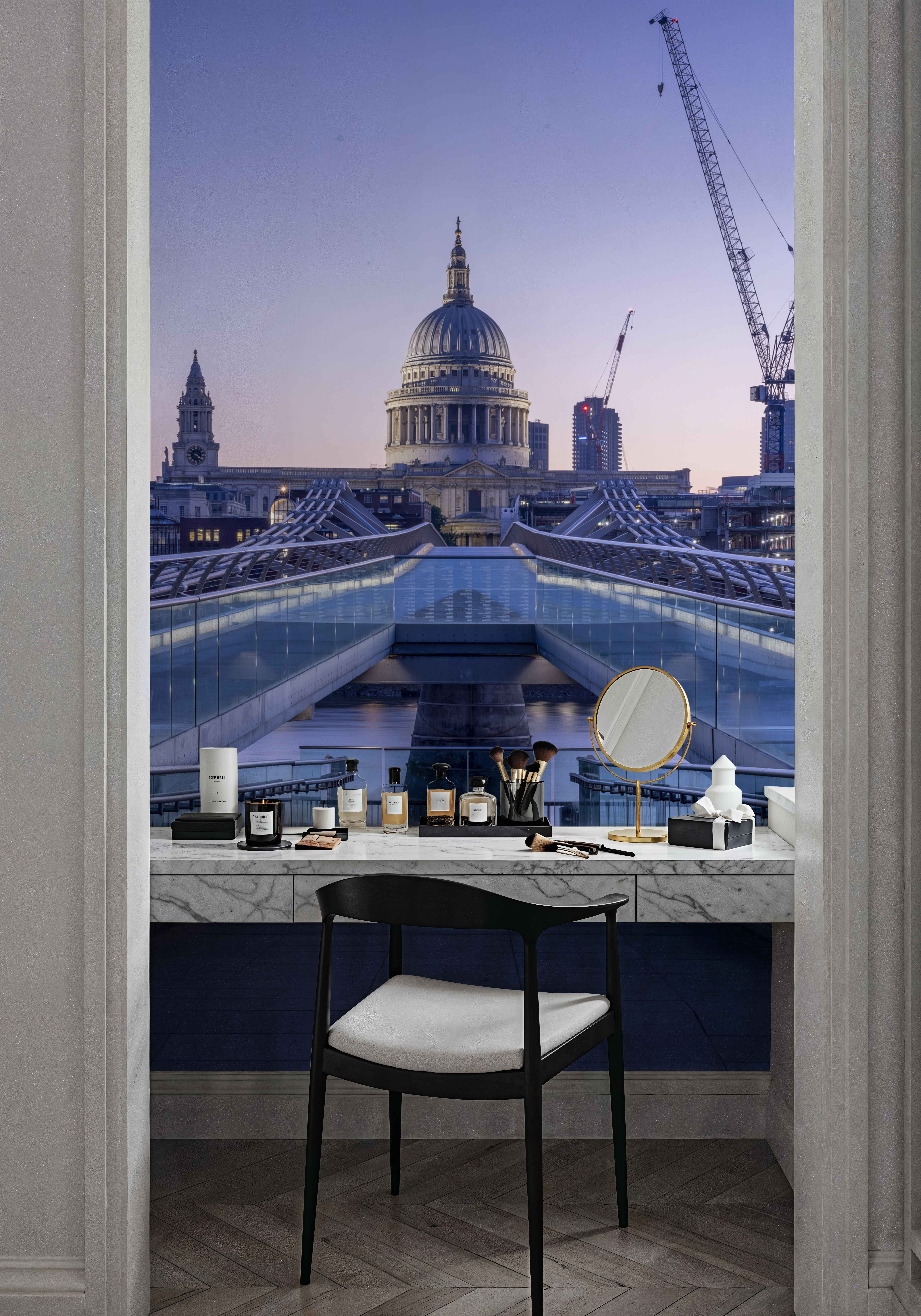 Millennium Bridge and Saint Paul´s Cathedral