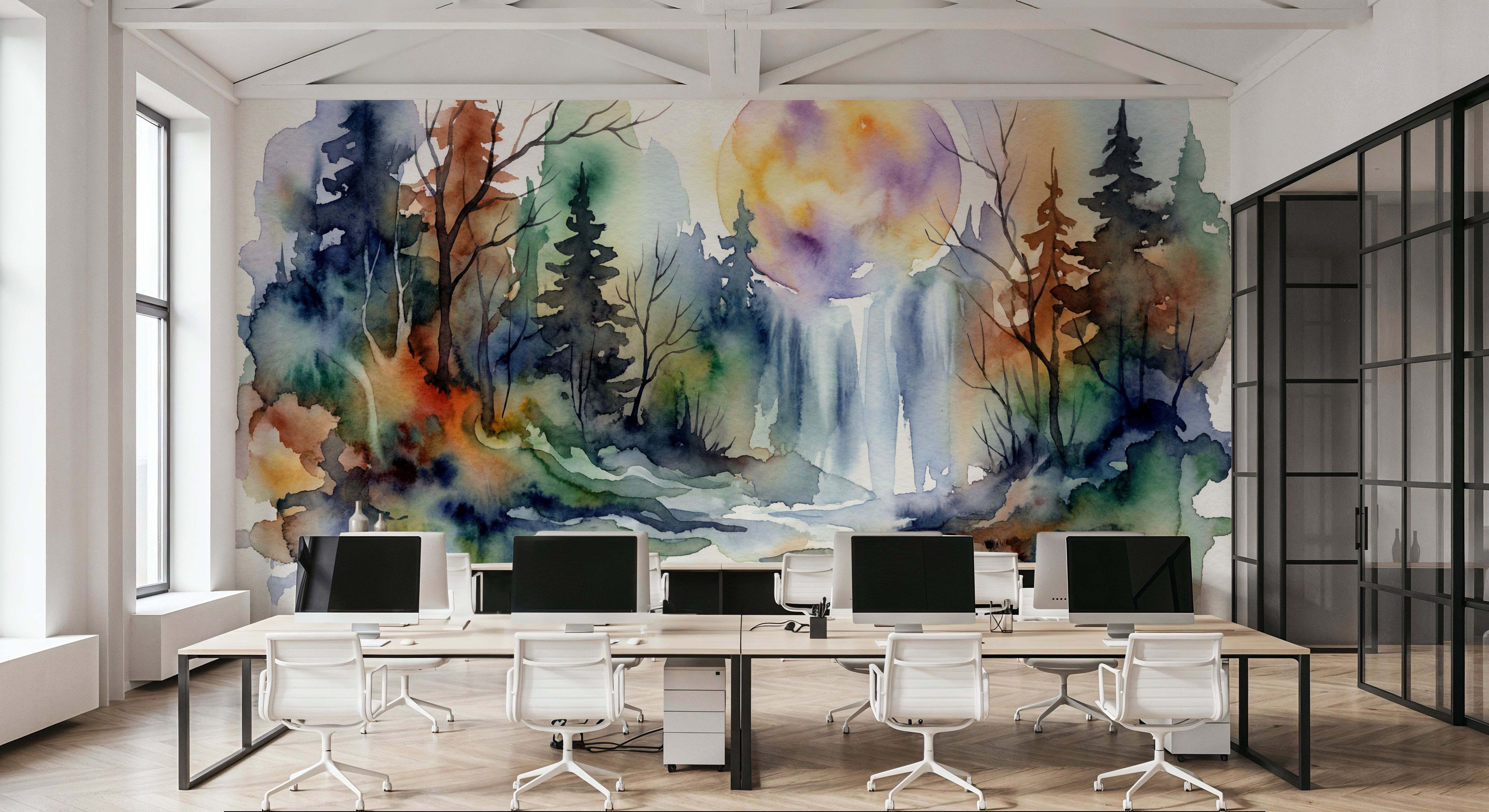 Forest Grove II - Watercolor Landscape Series