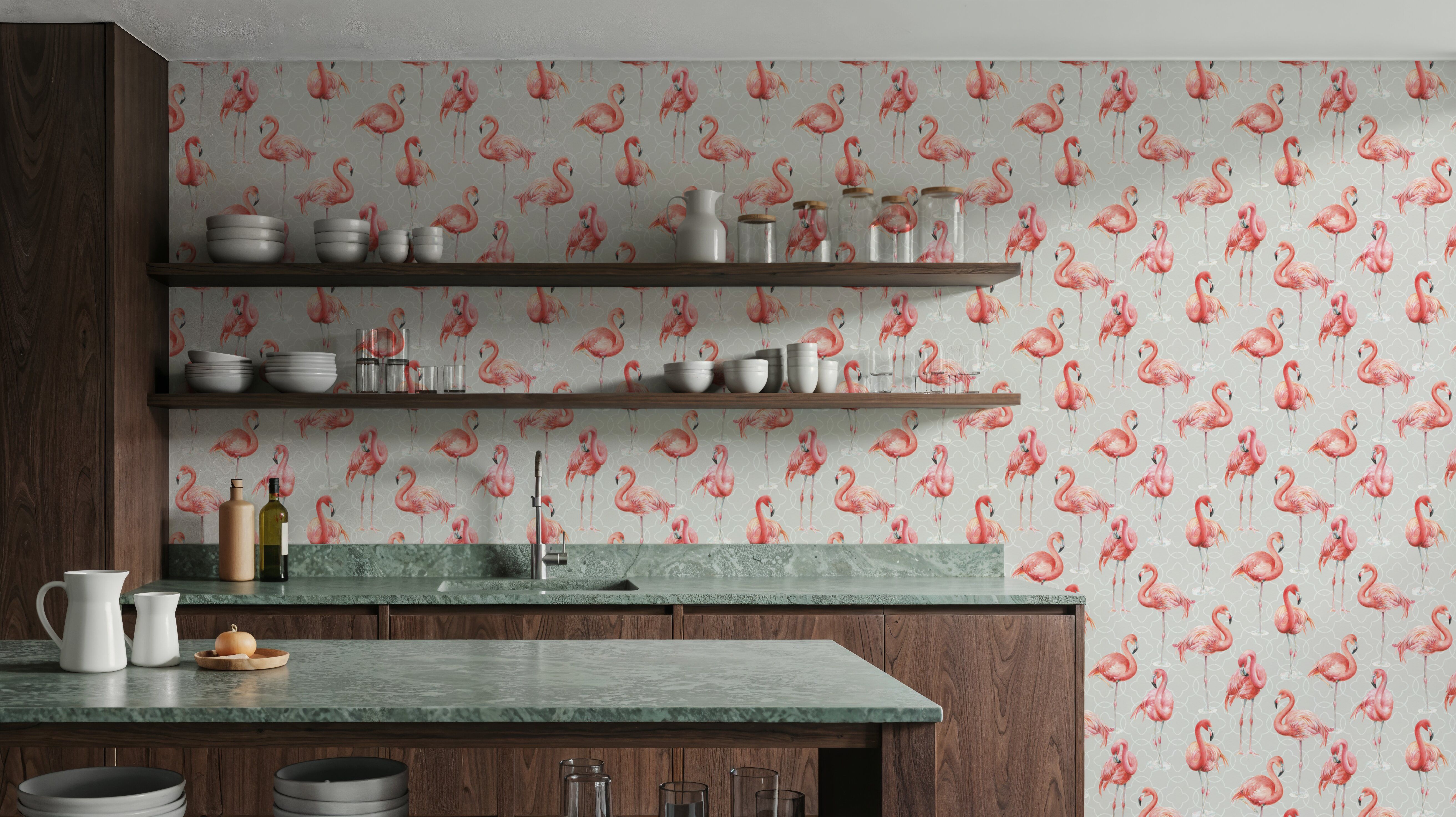 Flamingo Goals Gray