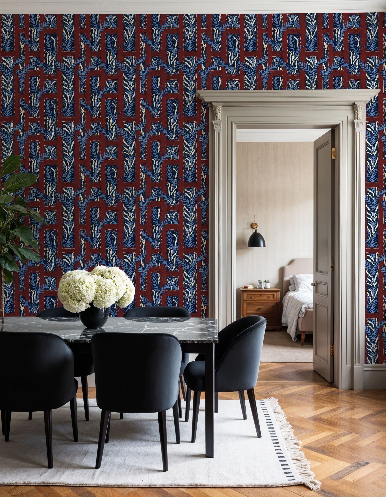 Samarkand Ferns, Brick Red