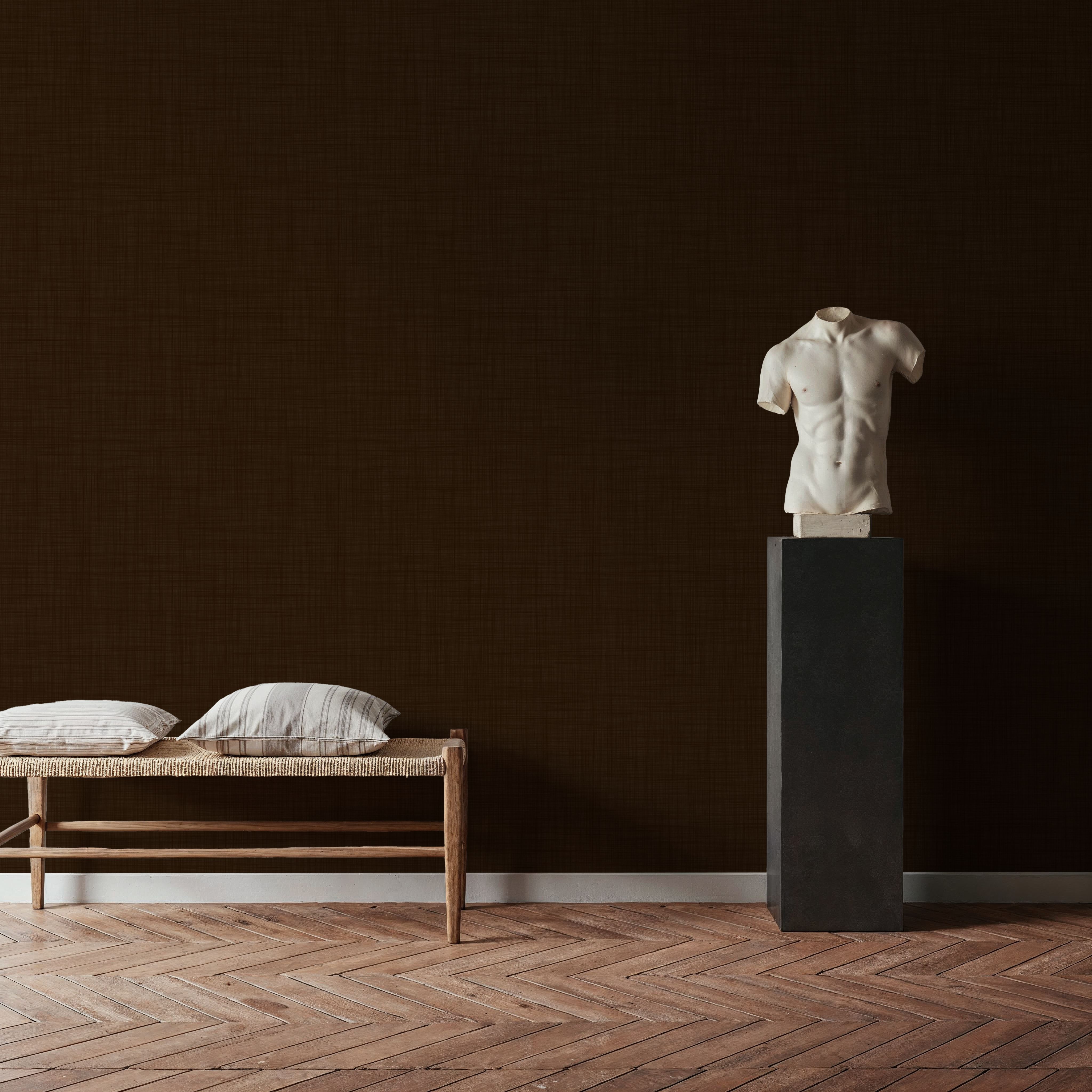 Mottled Linen Effect, Chocolate