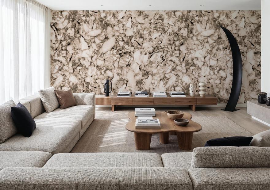 Statement Marble, Beige