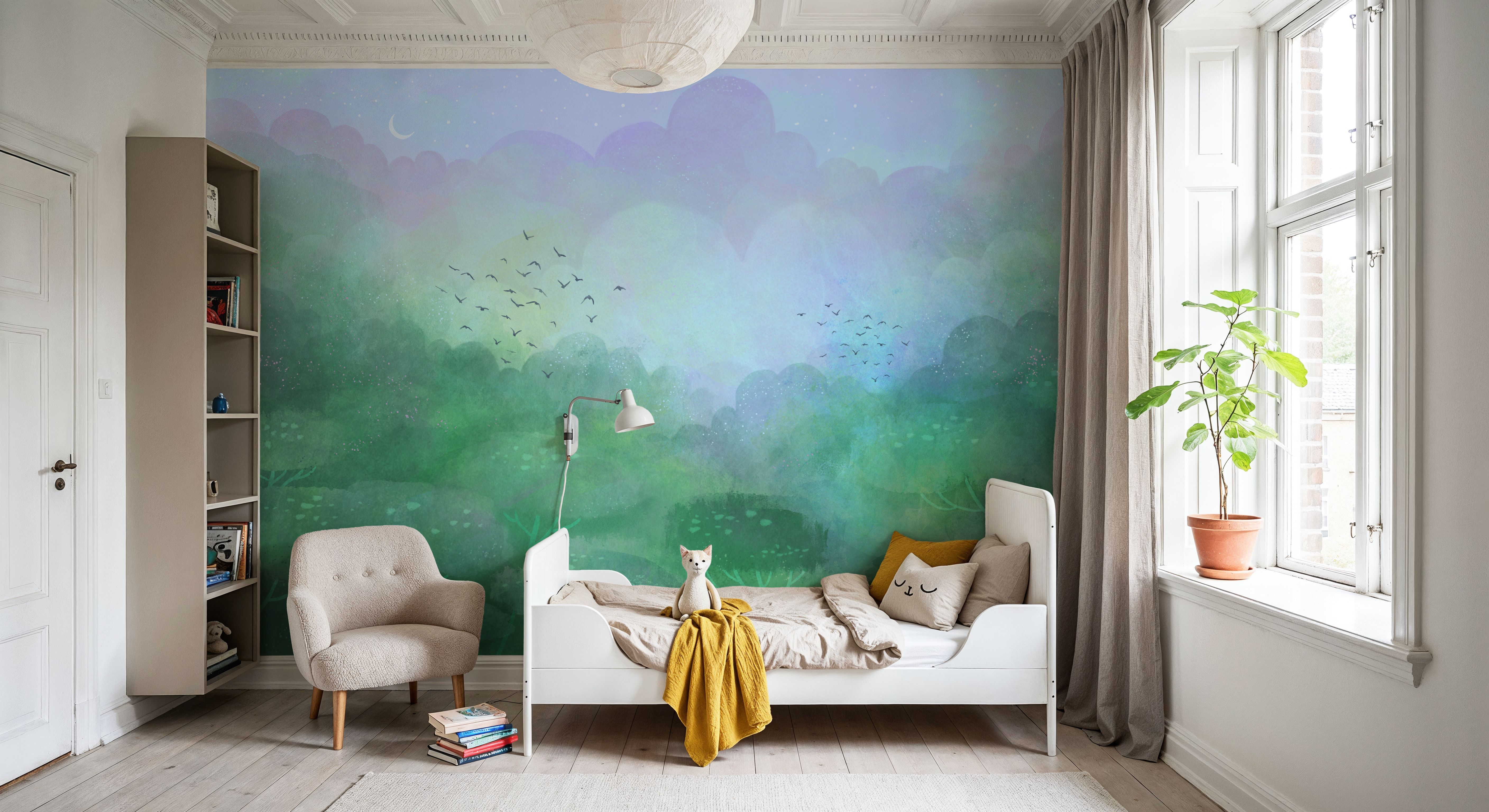 Dreamy Landscape, Powder Blue