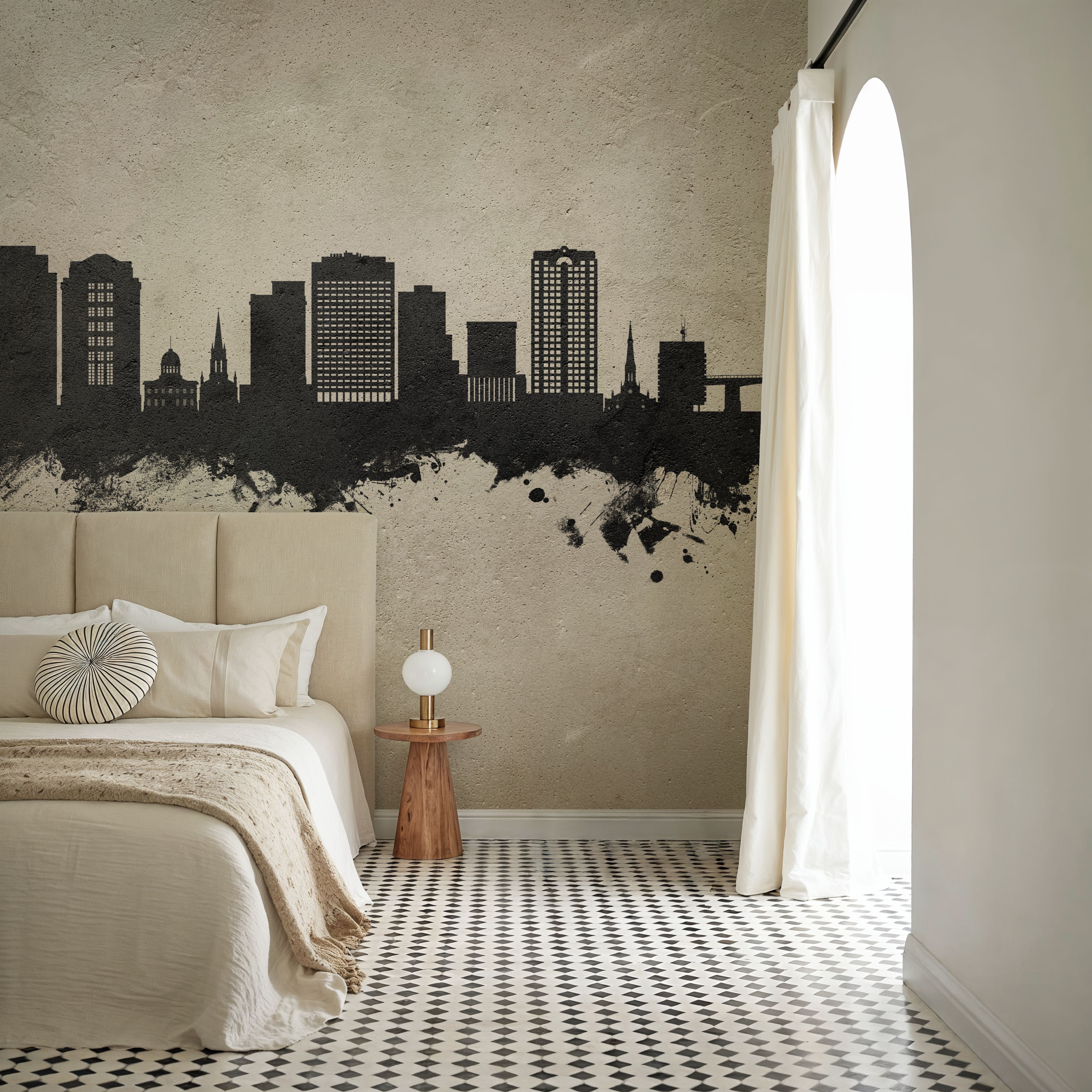 Norfolk Virginia Skyline Concrete