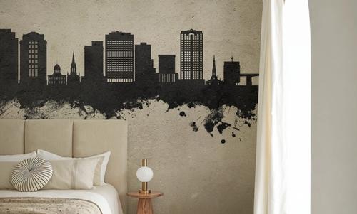 Norfolk Virginia Skyline Concrete