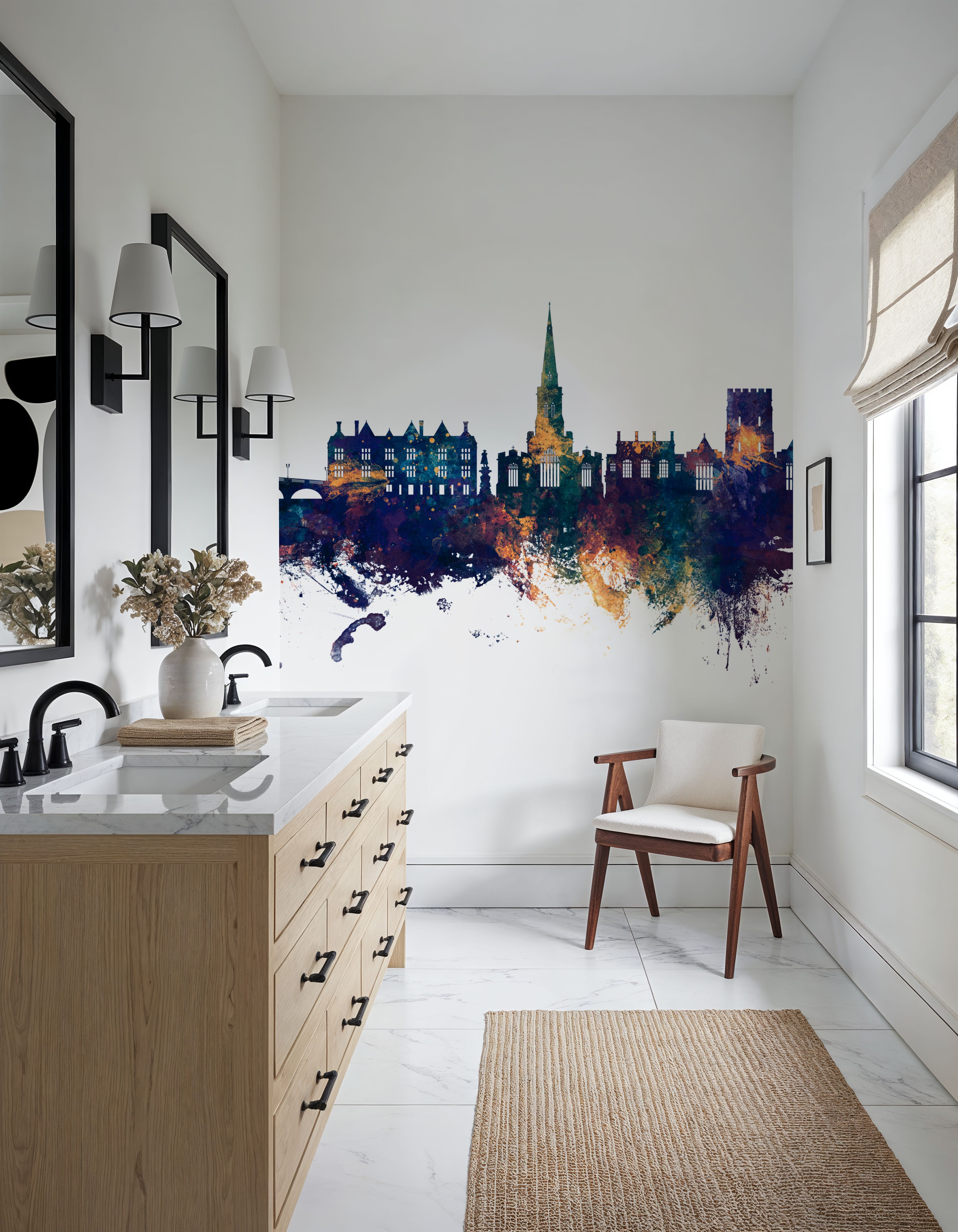 Bedford England Skyline Blu& Bronze