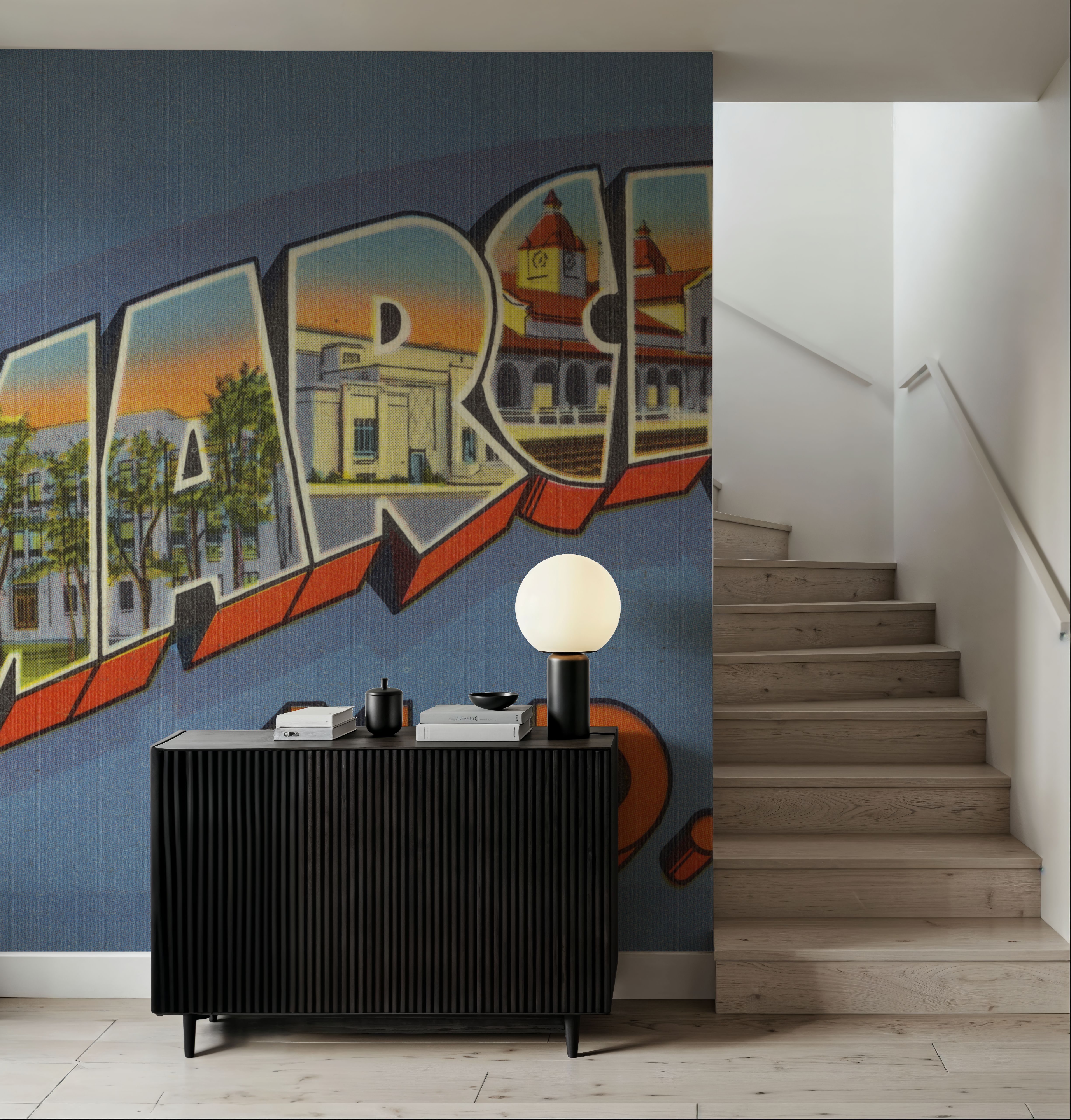 Greetings from Bismarck - Screenprint Postcard