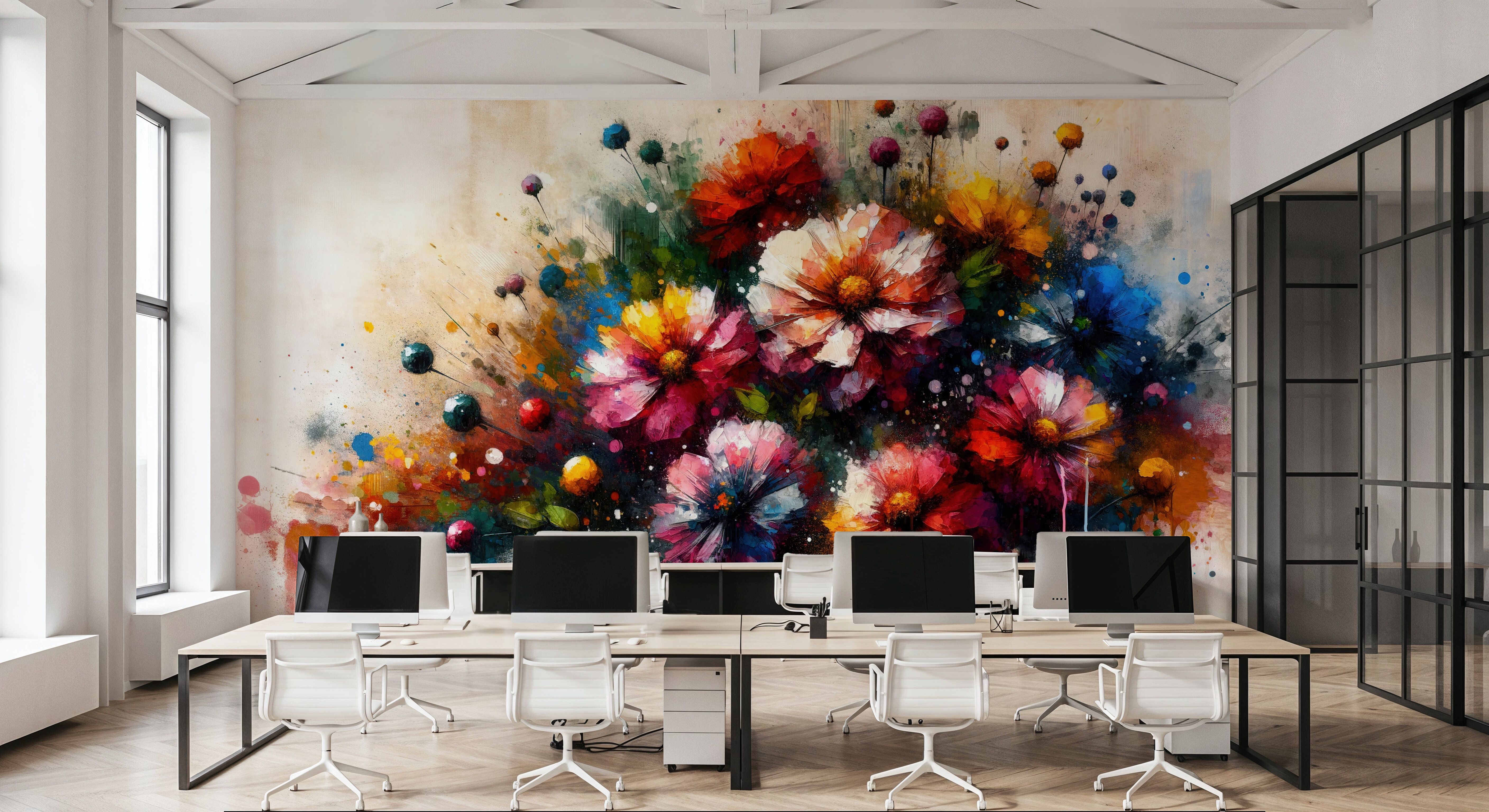 Watercolor Colorful Garden