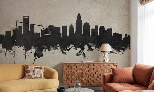 Charlotte North Carolina Skyline Concrete