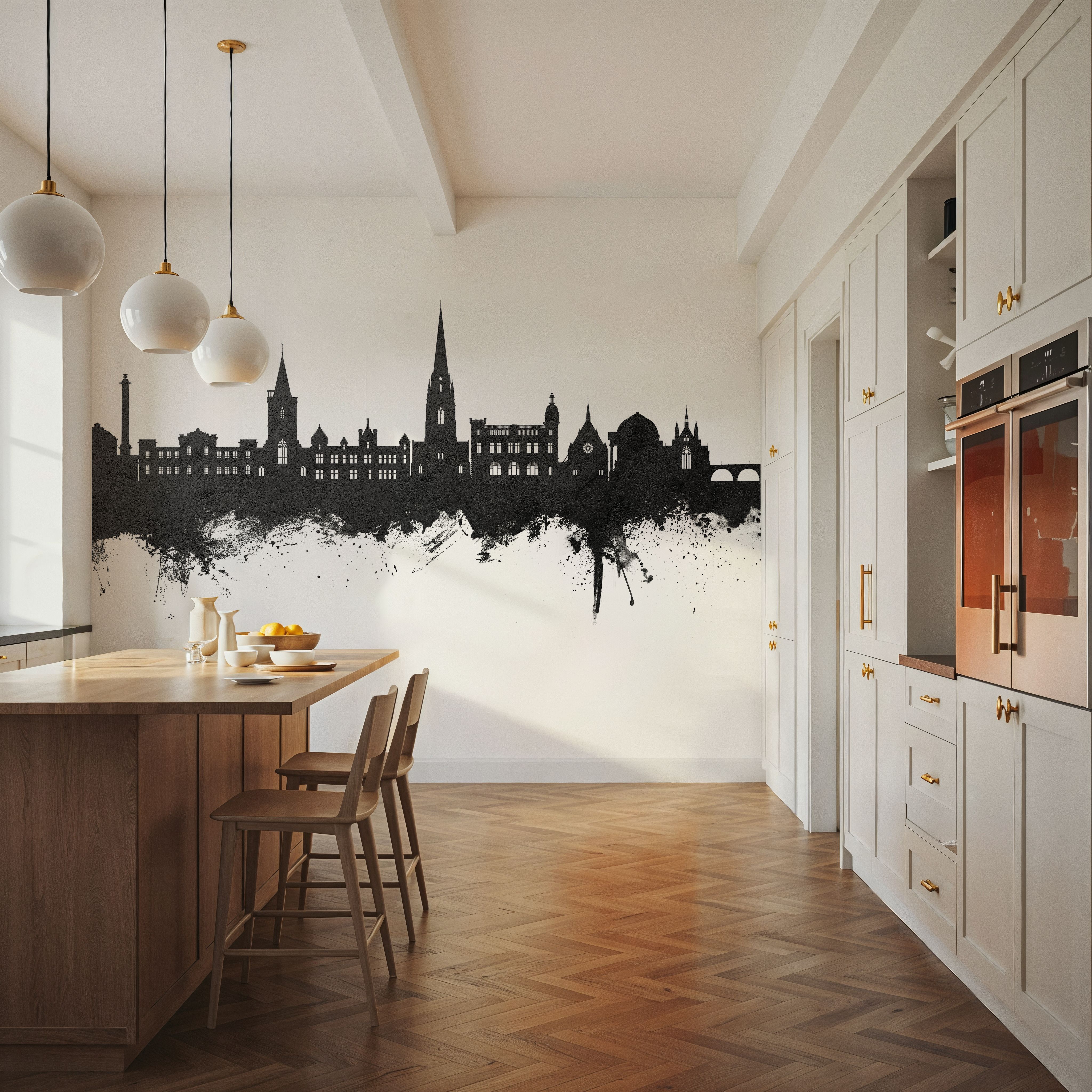 Perth Scotland Skyline Black & White