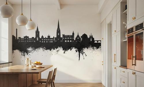 Perth Scotland Skyline Black & White