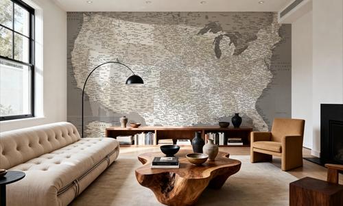 US Map Detailed - Earth