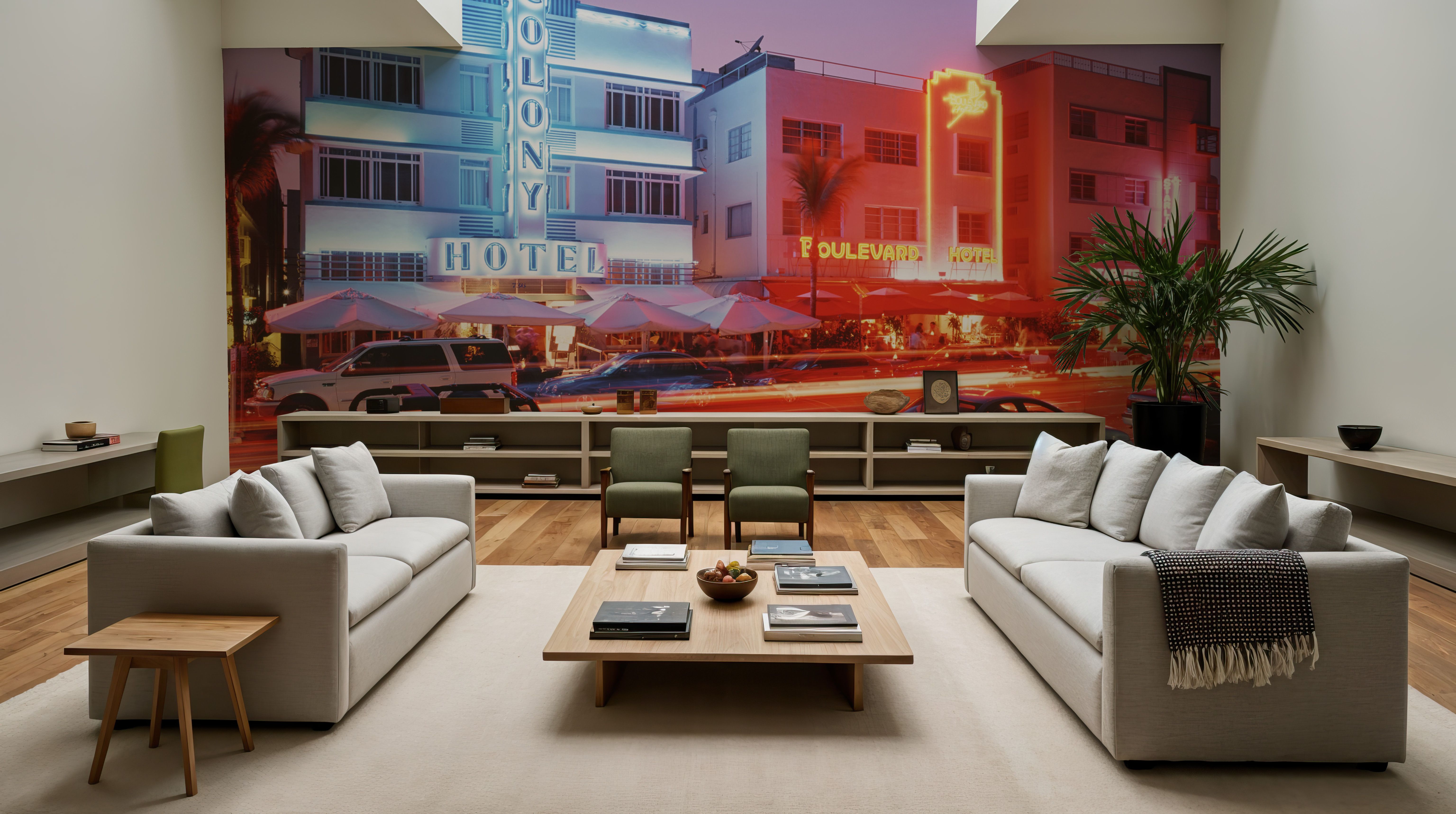 Miami Neon Nights, Wallpaper