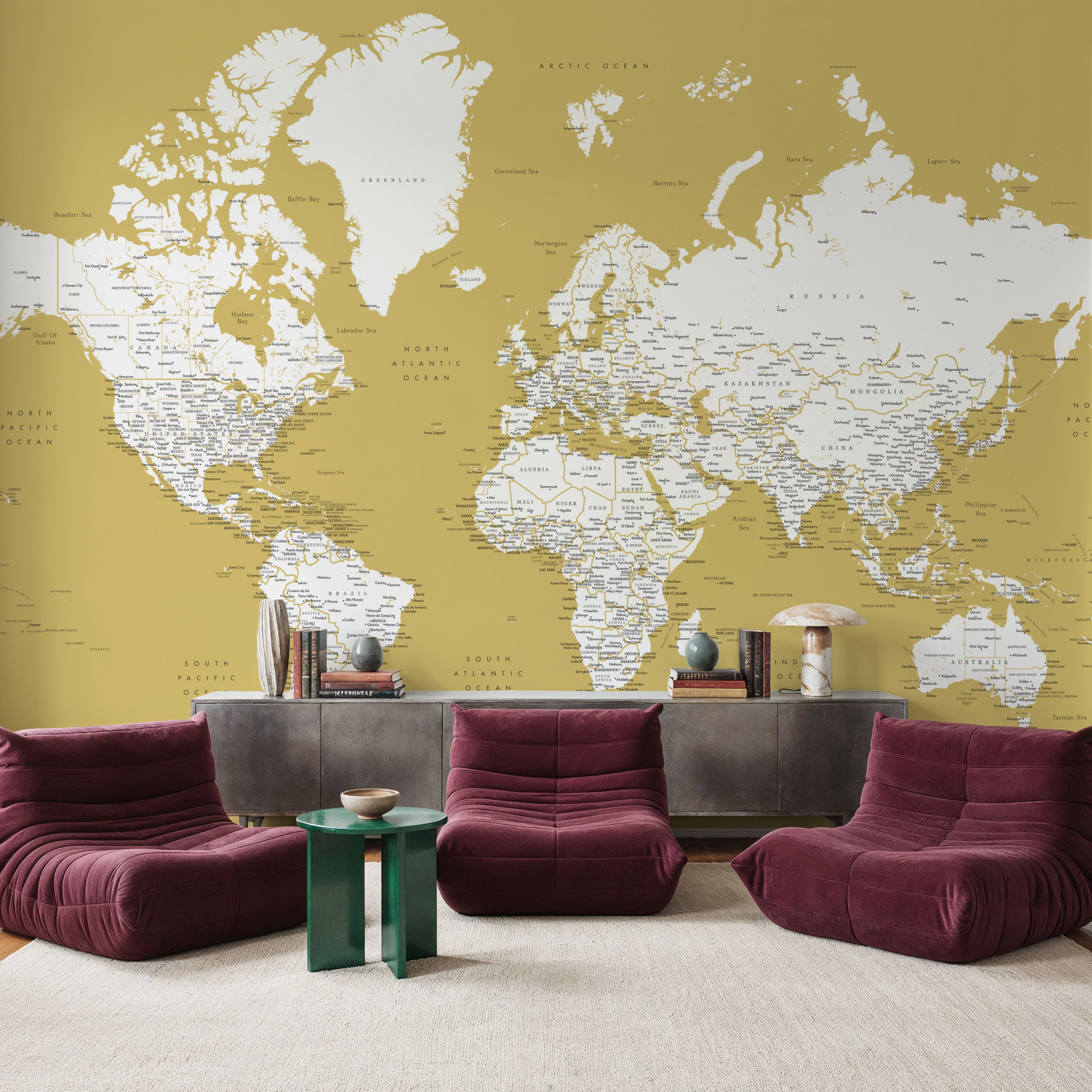 World Map Cities - Andrew