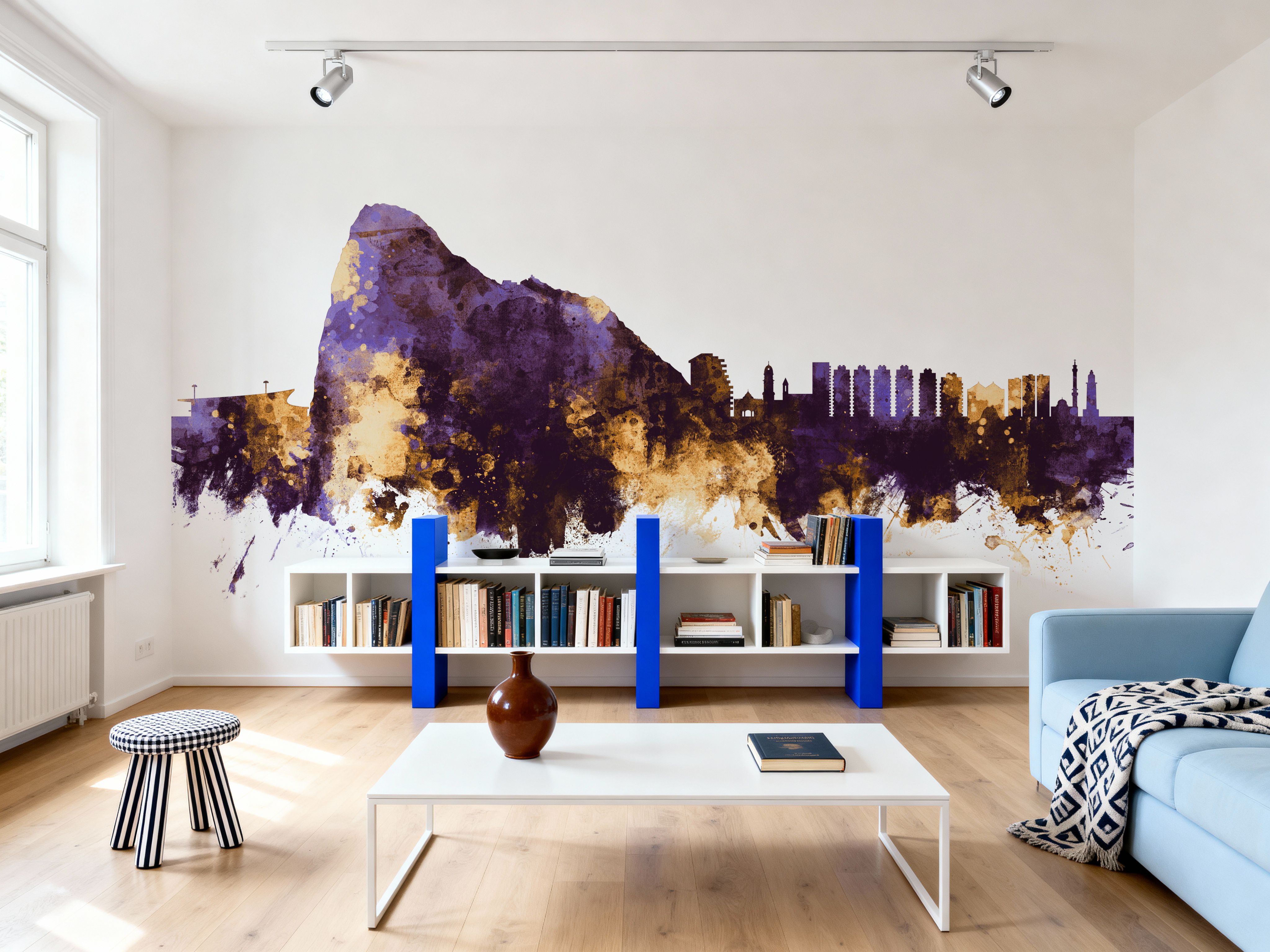 Gibraltar Skyline Purple & Gold