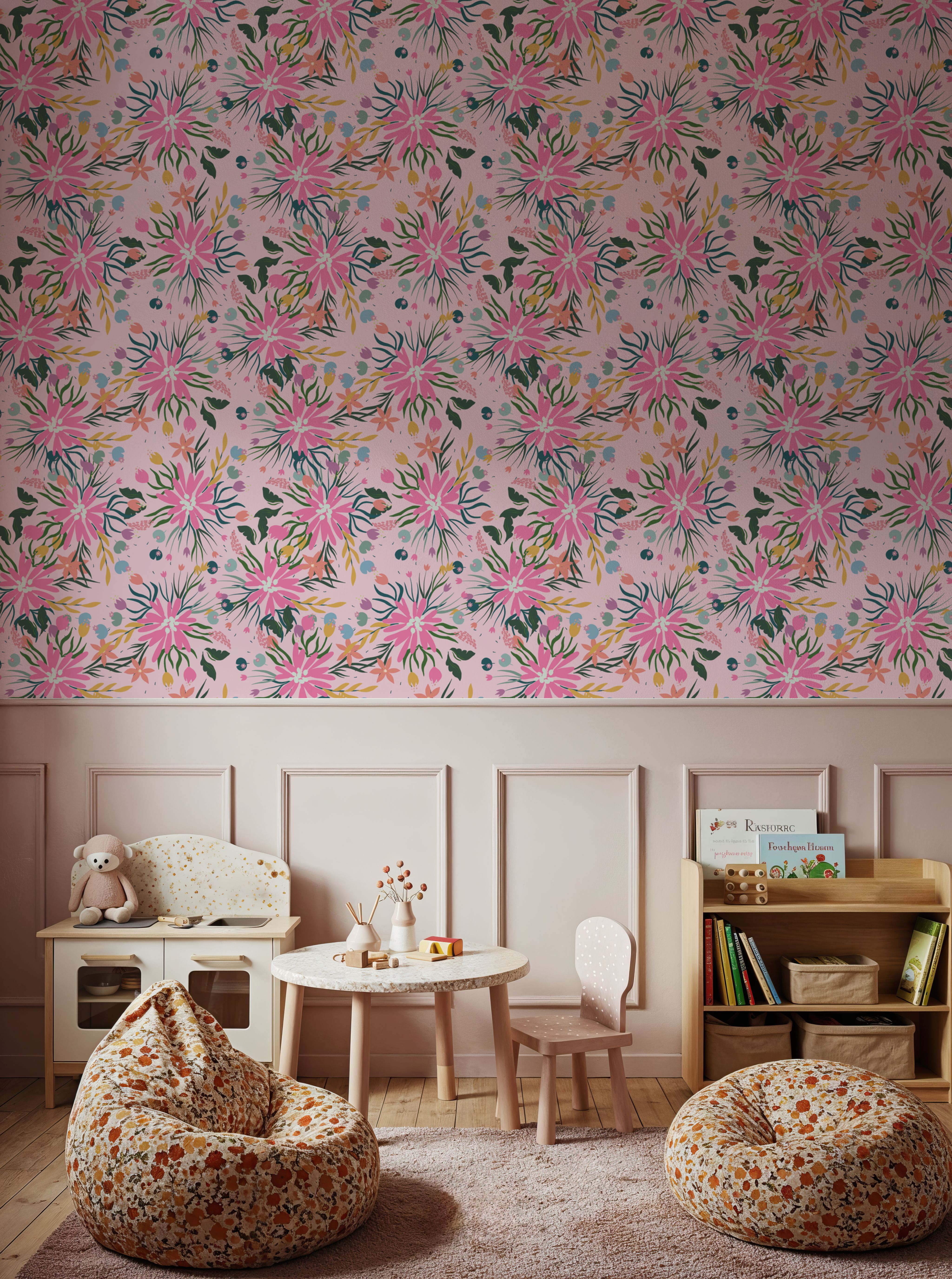 Pink Floral Fireworks